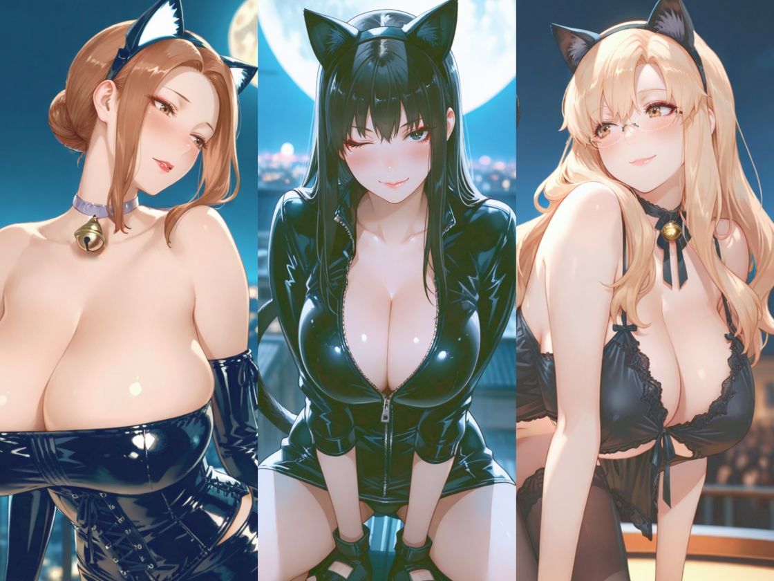 京香・結花・小春 Halloween Collection 黒猫＆堕天使 サンプル10ページ目