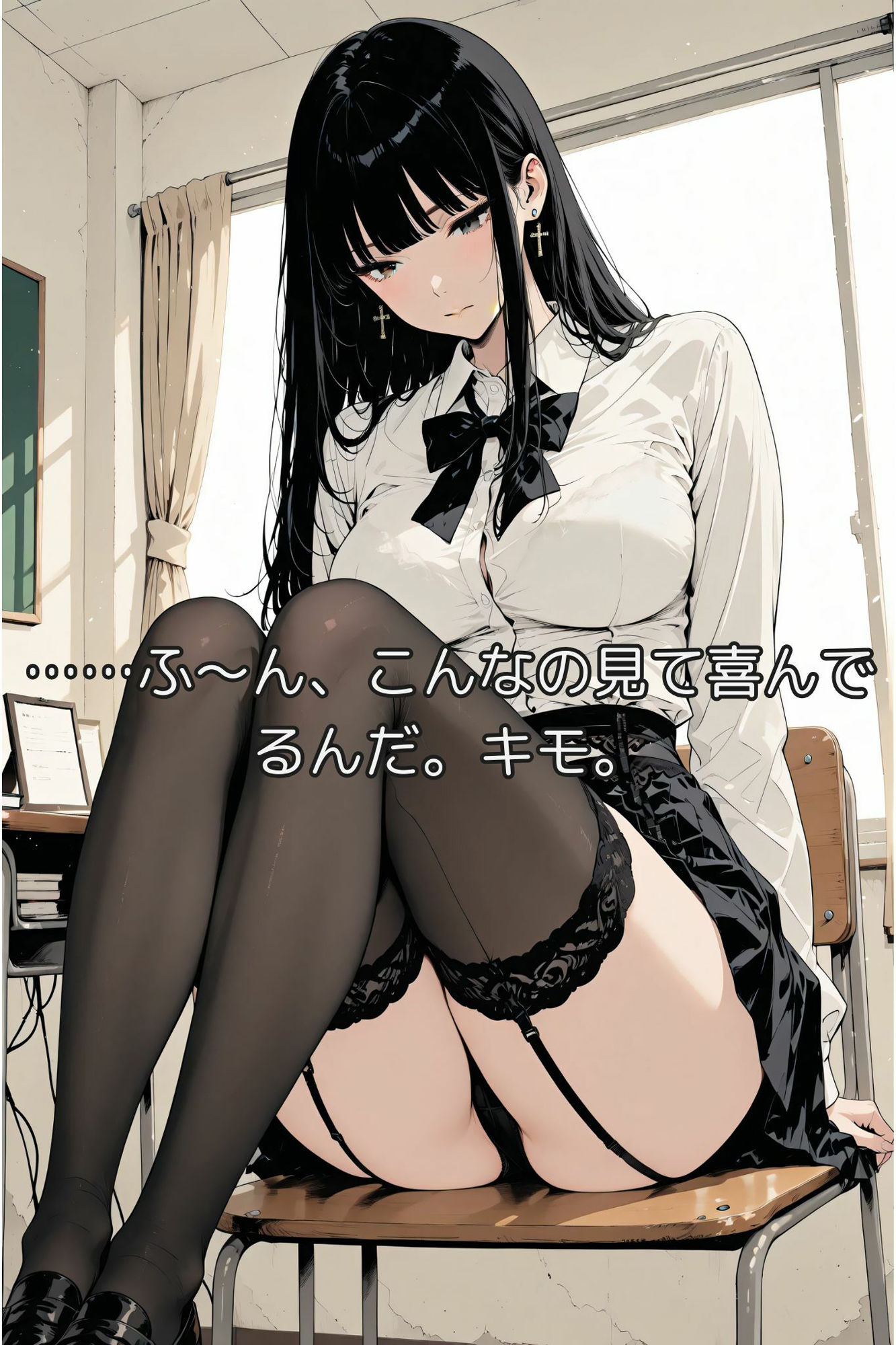 クラスのカースト上位JKが、なぜかあなただけに下着を見せてくれます。 サンプル5ページ目