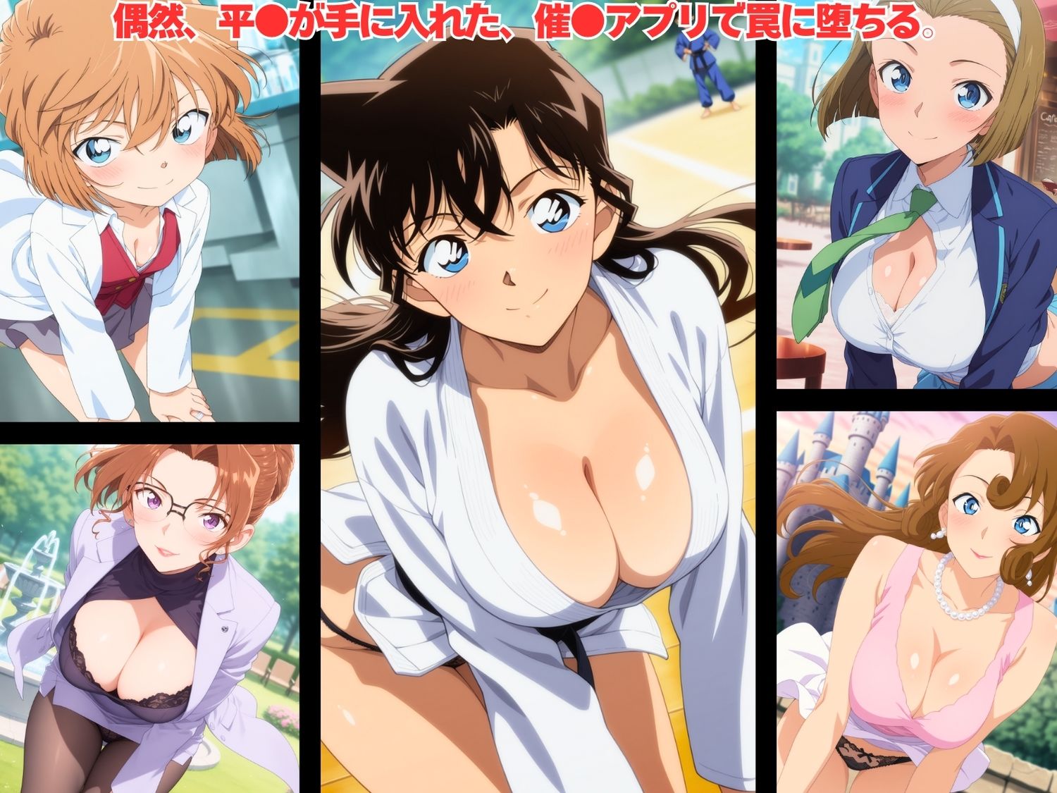 ハーレム探偵ファイル  〜服◯平次、名探偵を支配して肉便器へ服従プレイ。〜 サンプル1ページ目