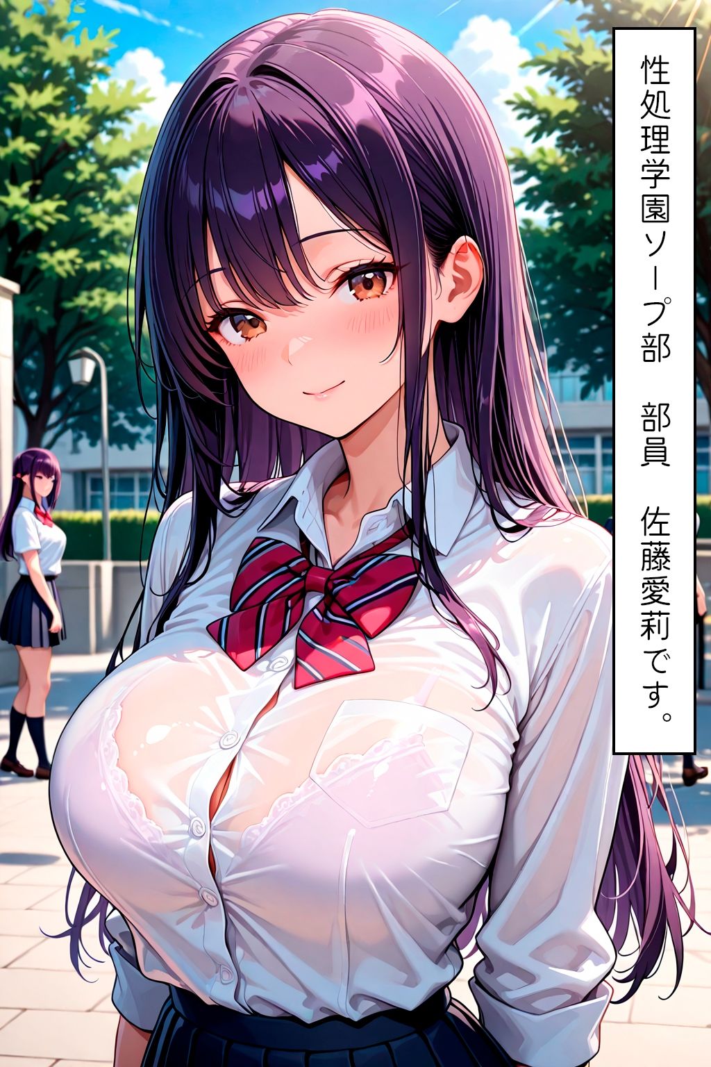 女子校生を肉オナホ化！性処理学園ソープ部の黒タイツを破いて生ハメ サンプル1ページ目