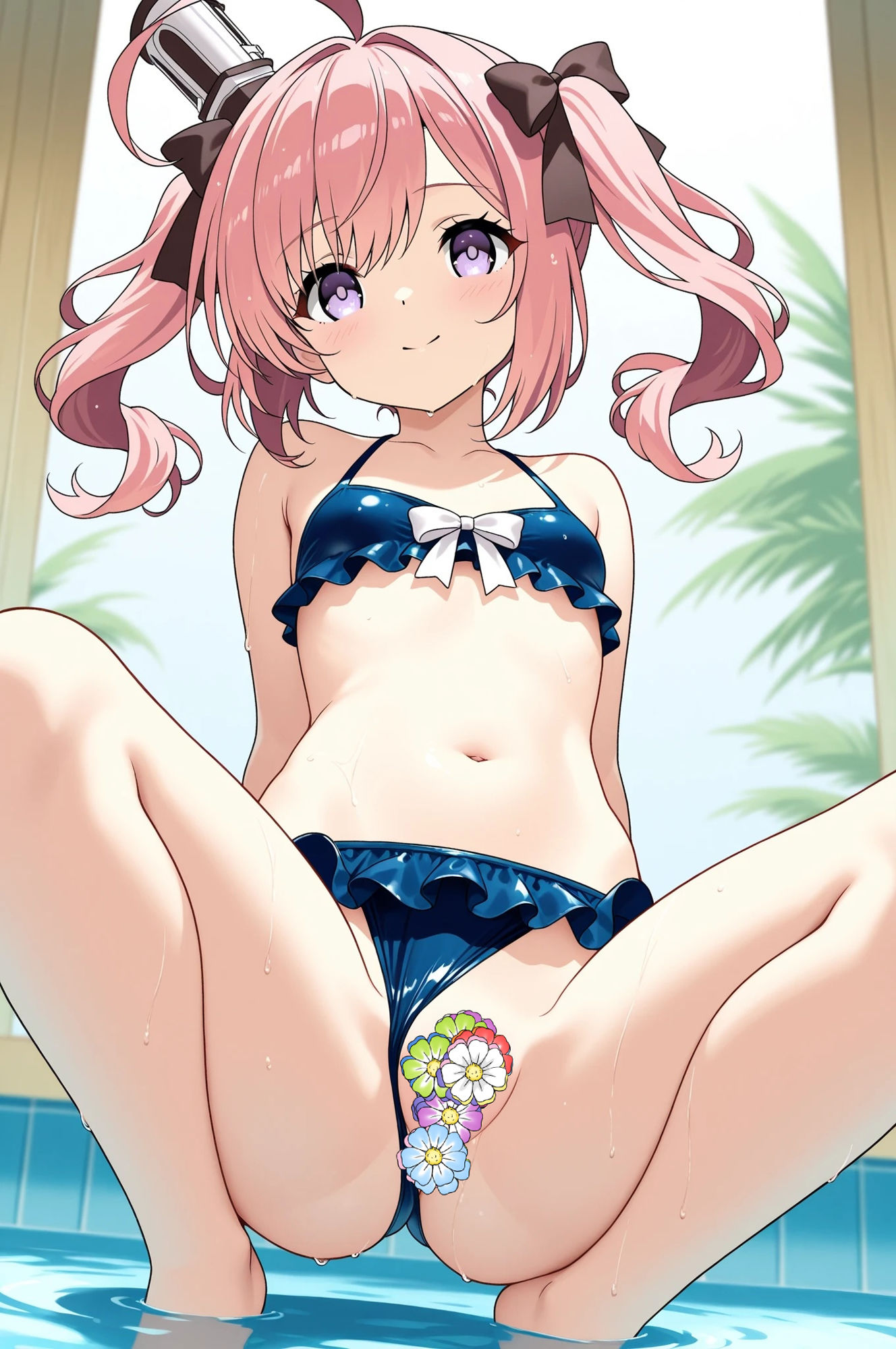 虹かけ誌  アズールレーン  イラスト集9 サラトガ    指揮官。サラトガは対魔忍ではありません サンプル4ページ目