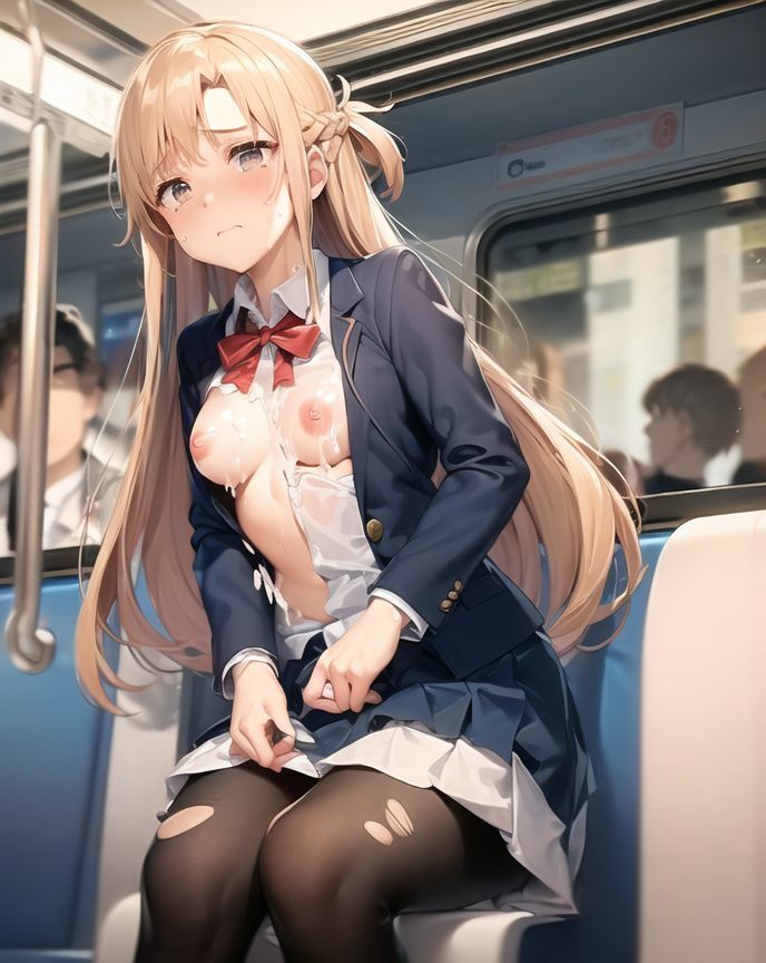 アスナの痴●電車 サンプル10ページ目