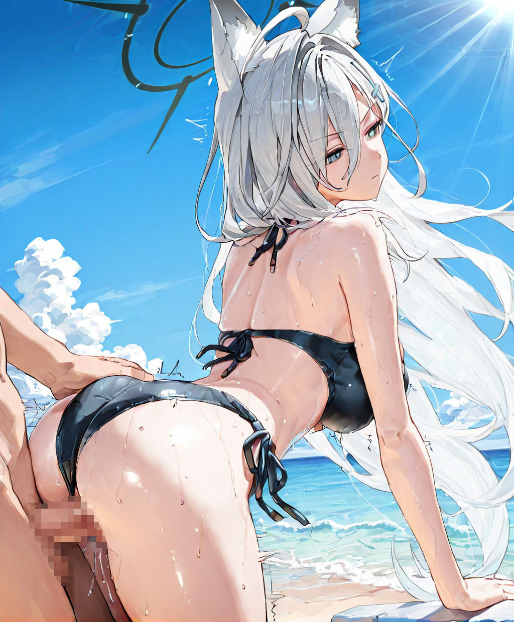 ブルー〇ーカイブ  ク〇コ水着えっち サンプル5ページ目