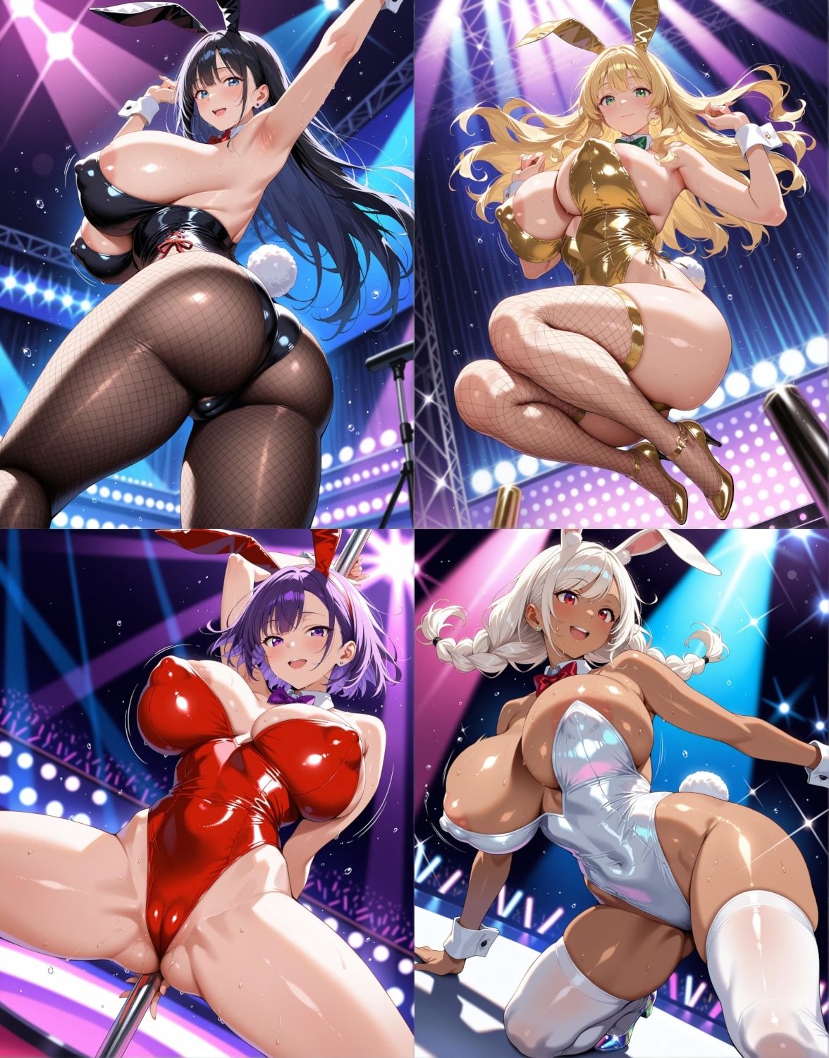 巨乳輪バニーガールズと秘密のダンスホール サンプル2ページ目