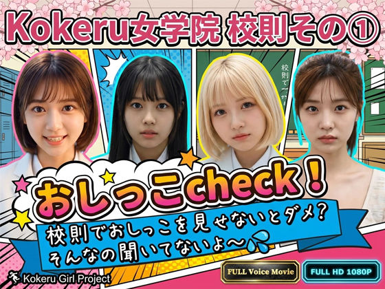 【Kokeru Girl】Kokeru女学院 校則その 1「おしっこcheck」