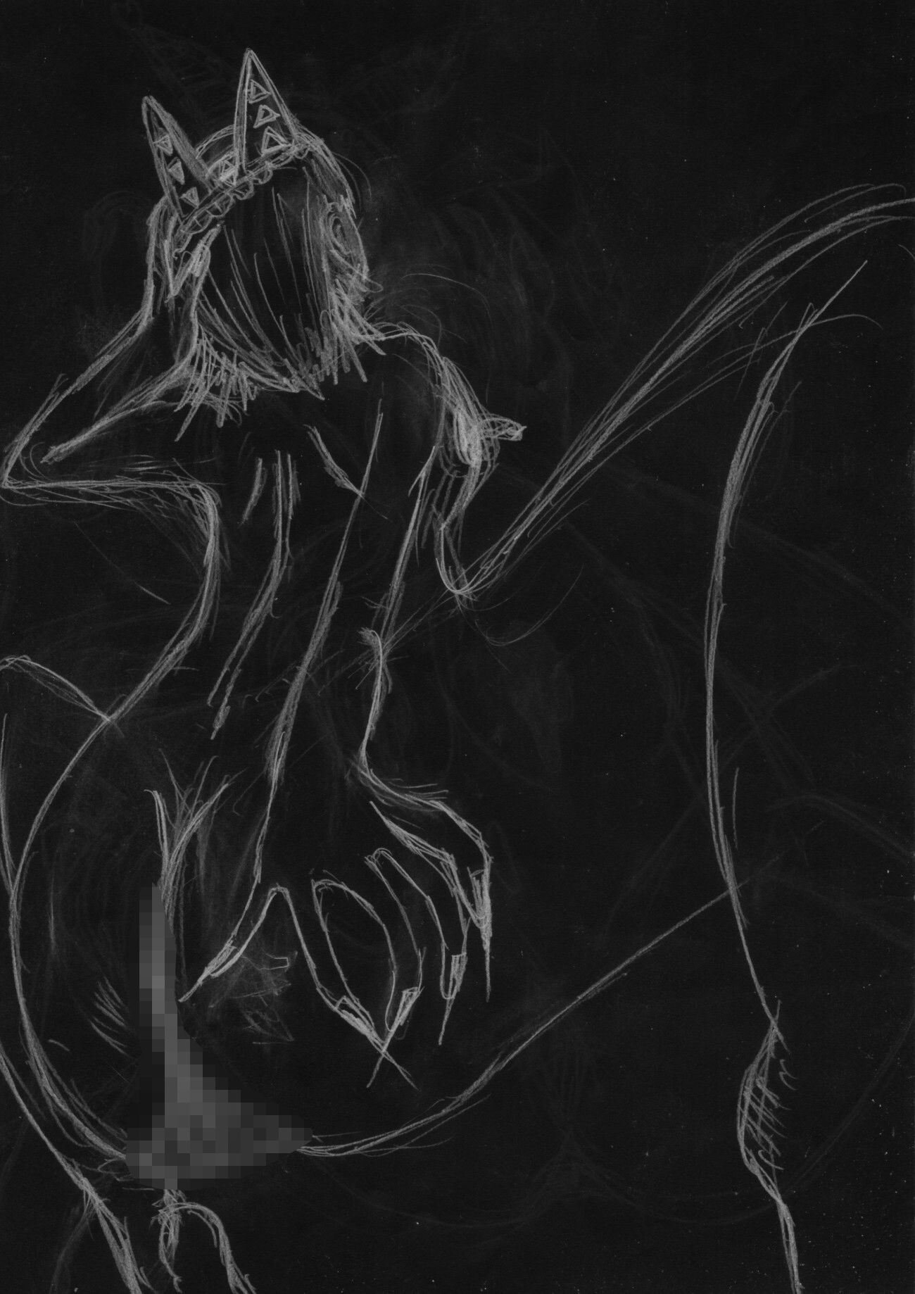 黒よりも黒いエロティックホラー黒戯絵集「マネキンポーズ8」 サンプル3ページ目