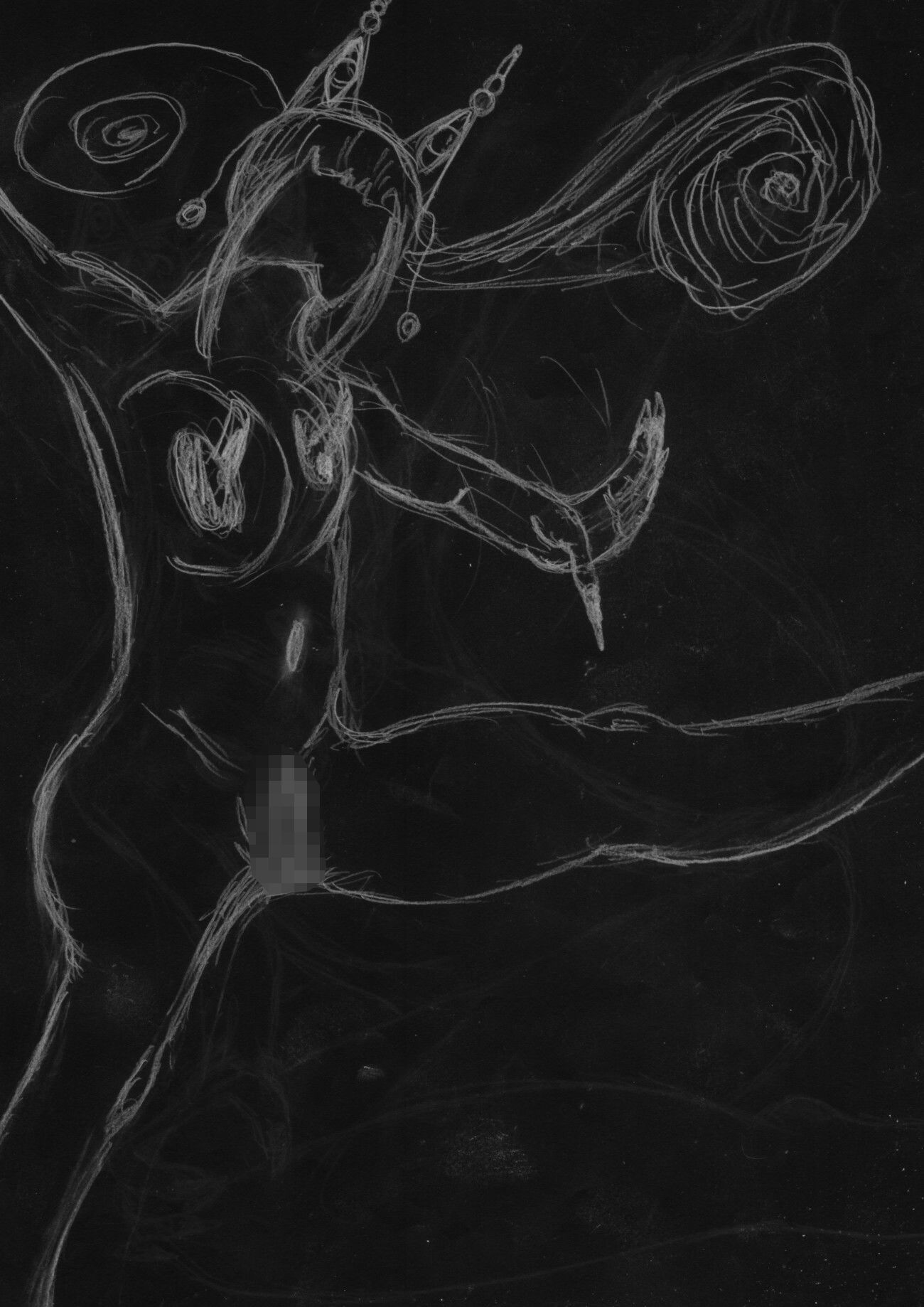 黒よりも黒いエロティックホラー黒戯絵集「マネキンポーズ8」 サンプル7ページ目