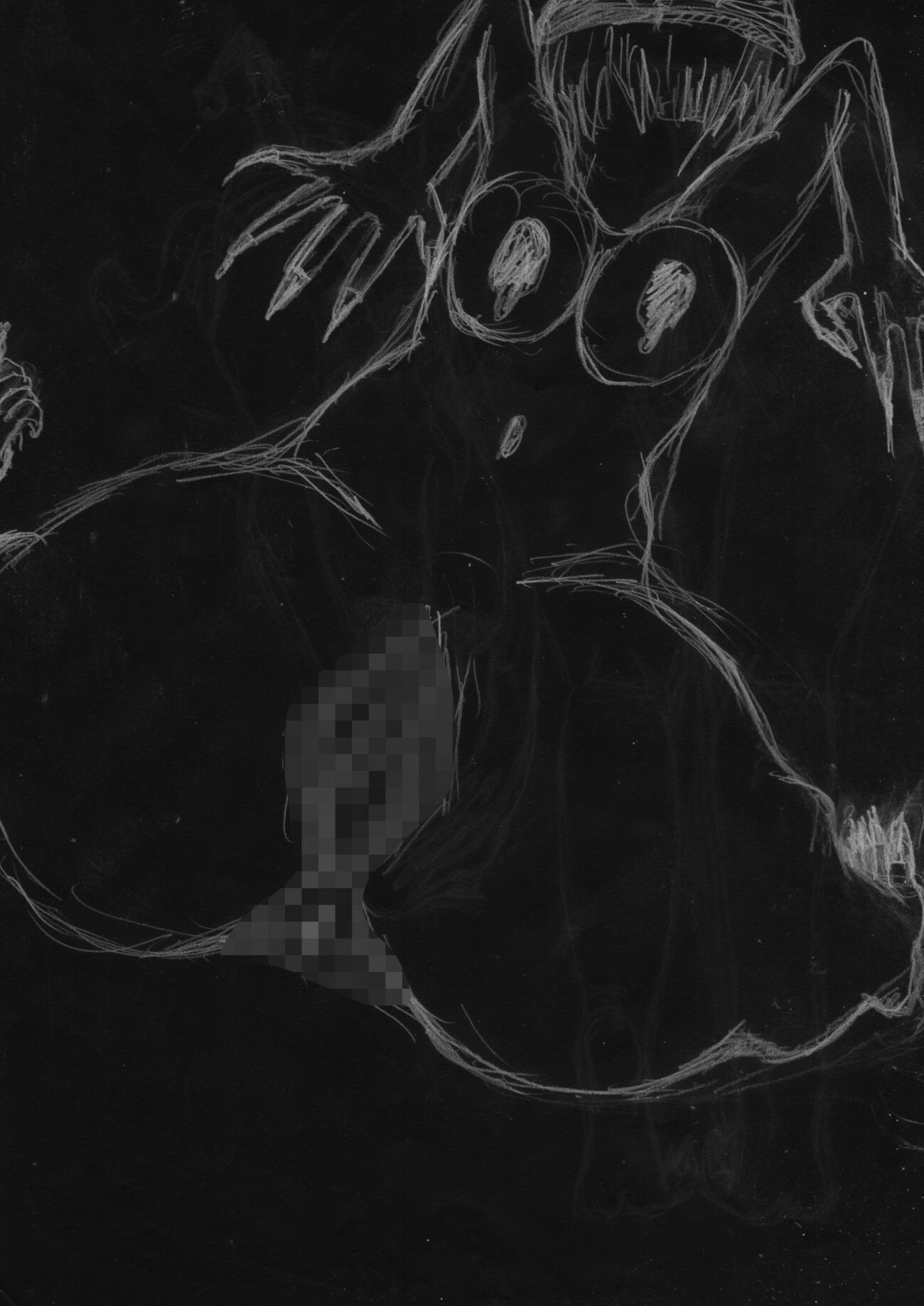 黒よりも黒いエロティックホラー黒戯絵集「マネキンポーズ8」 サンプル9ページ目