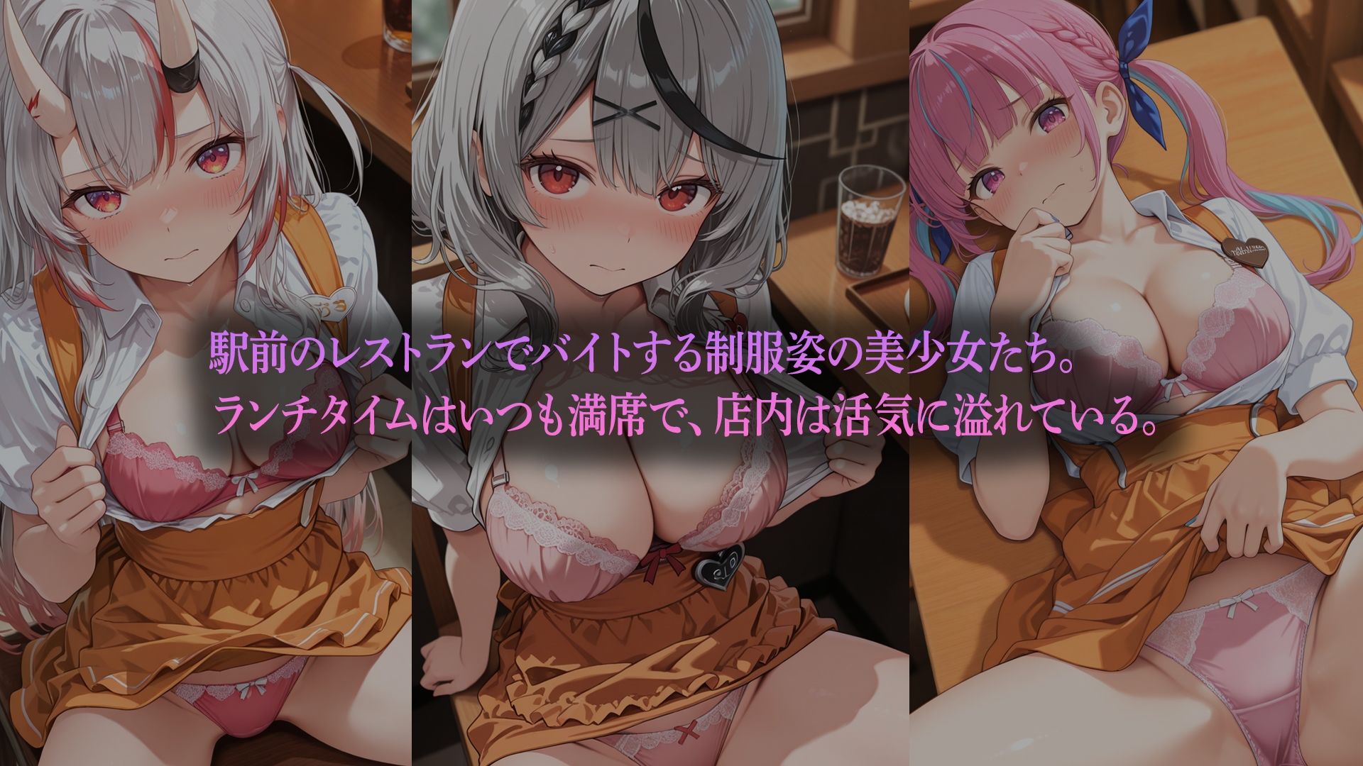 「ご奉仕ランチ〜制服美少女たちの秘密のサービス〜 」  （ホ●ライブバージョン） サンプル1ページ目