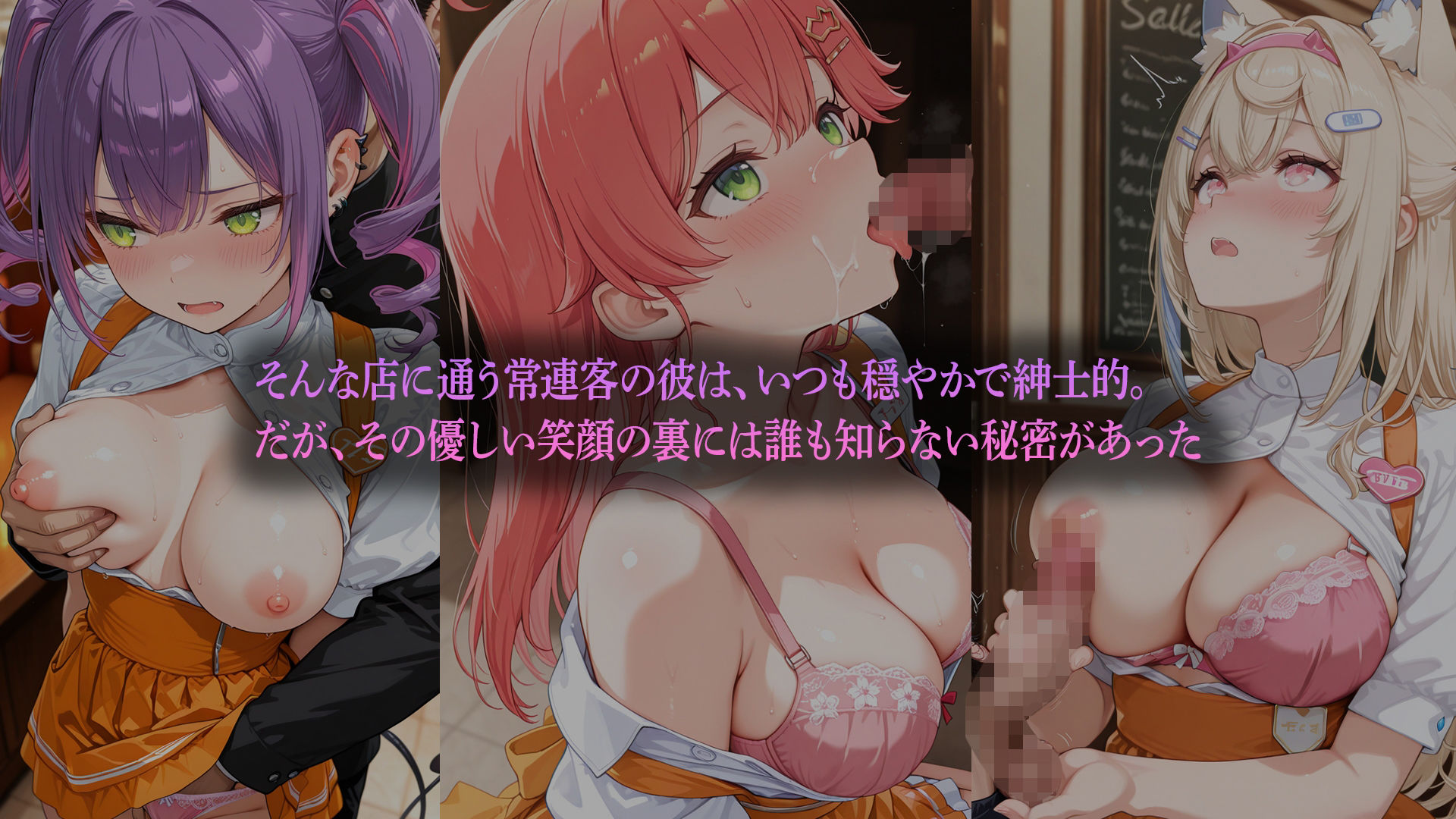 「ご奉仕ランチ〜制服美少女たちの秘密のサービス〜 」  （ホ●ライブバージョン） サンプル2ページ目