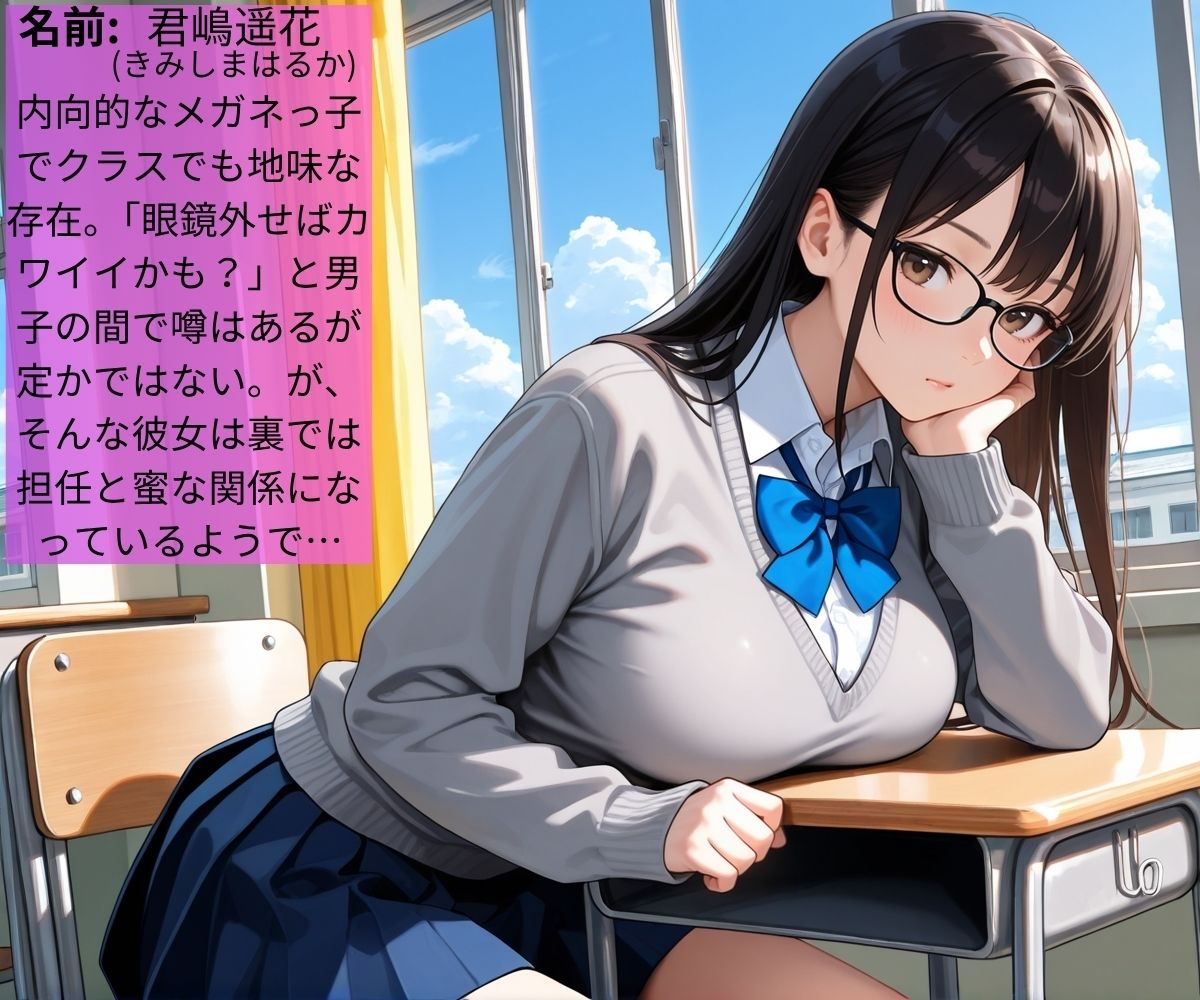 クラスメイトの三軍女子は裏では担任とヤリまくりの専用肉オナホ【女子校生】【肉便器】【セリフ入り有】【CG500枚】 サンプル1ページ目