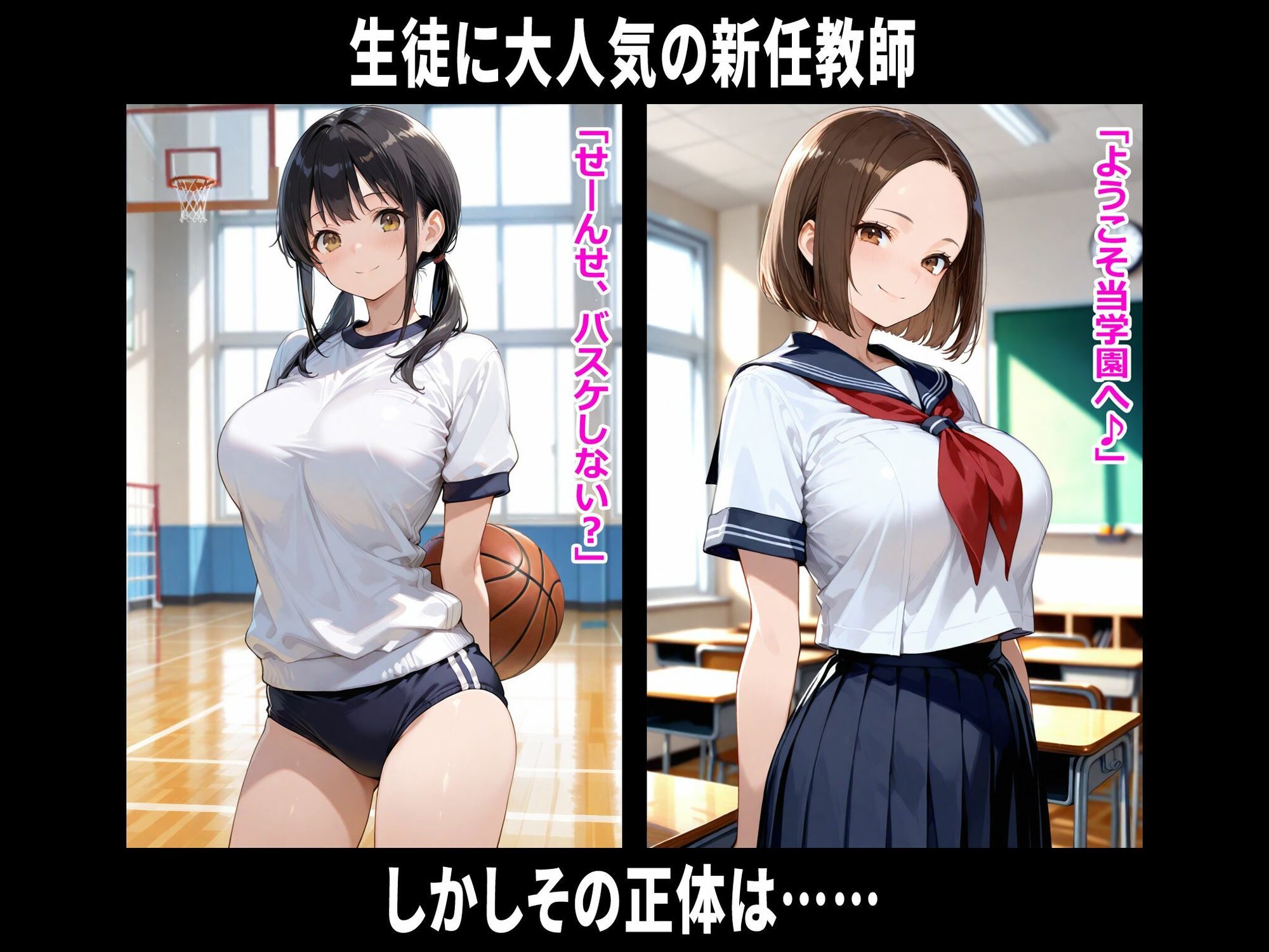 巨乳学園レ〇プ事件被害者録 即出し2コマ サンプル1ページ目