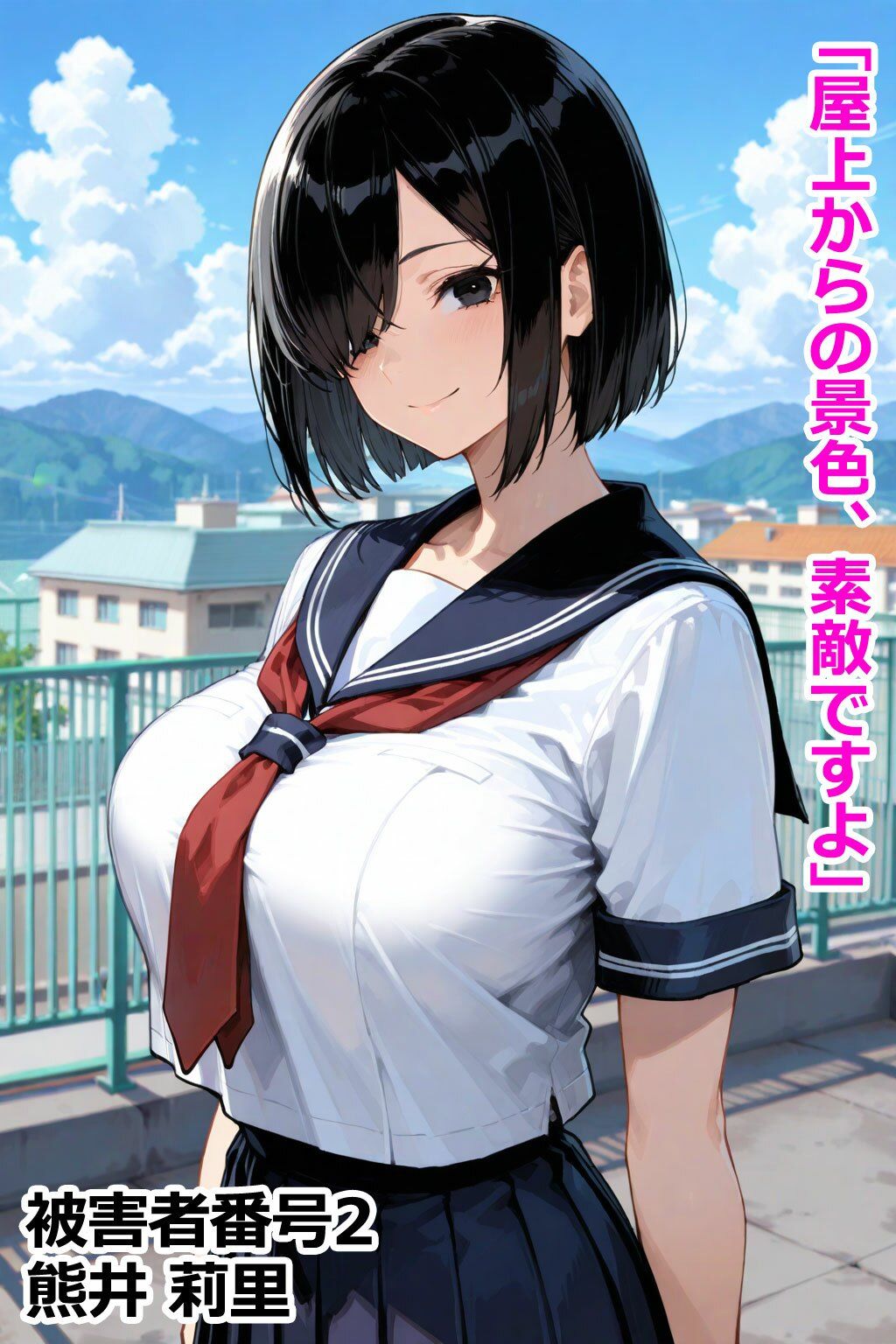 巨乳学園レ〇プ事件被害者録 即出し2コマ サンプル3ページ目