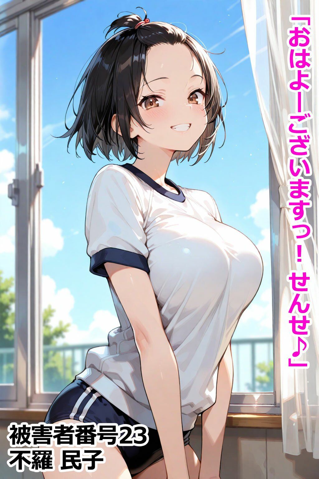 巨乳学園レ〇プ事件被害者録 即出し2コマ サンプル5ページ目