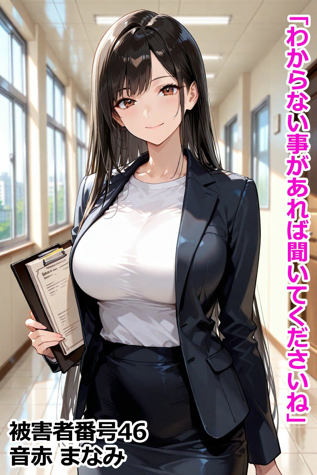 巨乳学園レ〇プ事件被害者録 即出し2コマ サンプル9ページ目