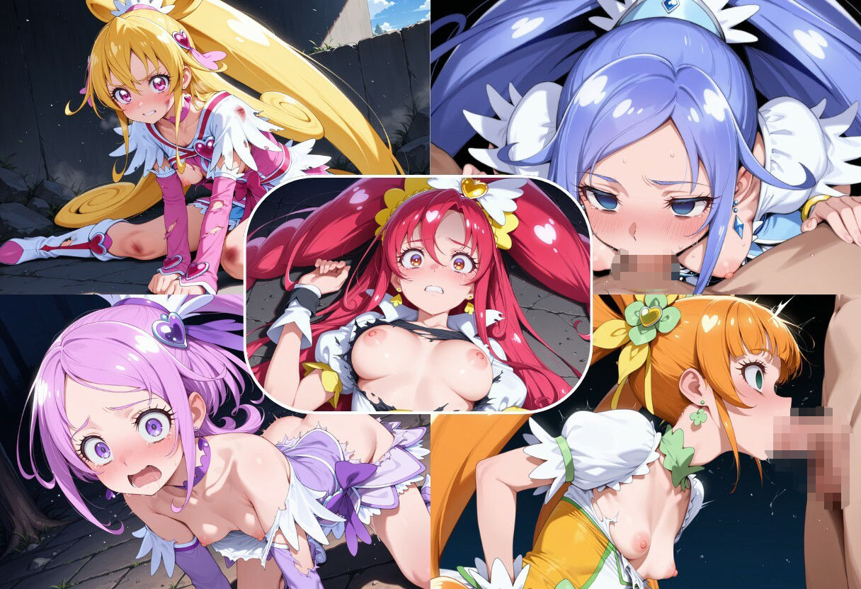 プリ◯ュア敗北 サンプル6ページ目