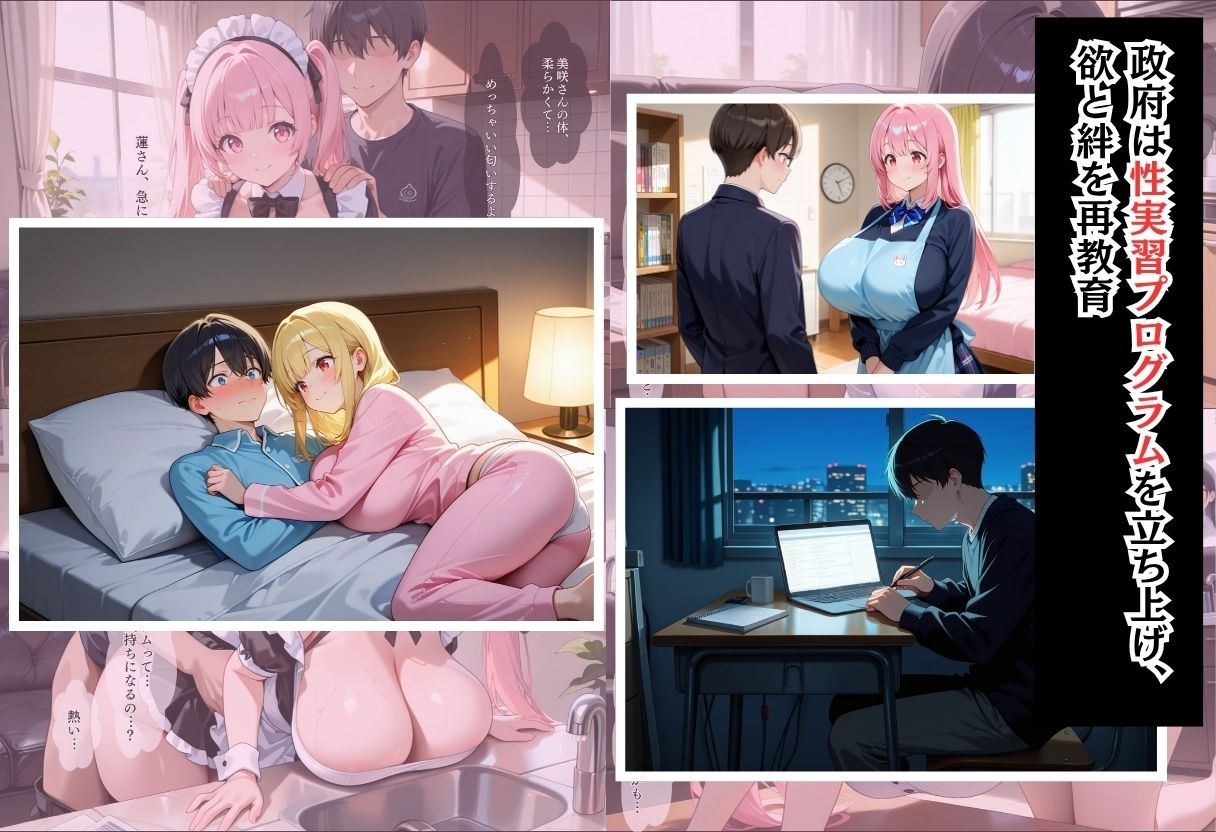 性実習プログラムーセックスが義務教育になった話〜メイドとOLの競争愛編〜 サンプル2ページ目