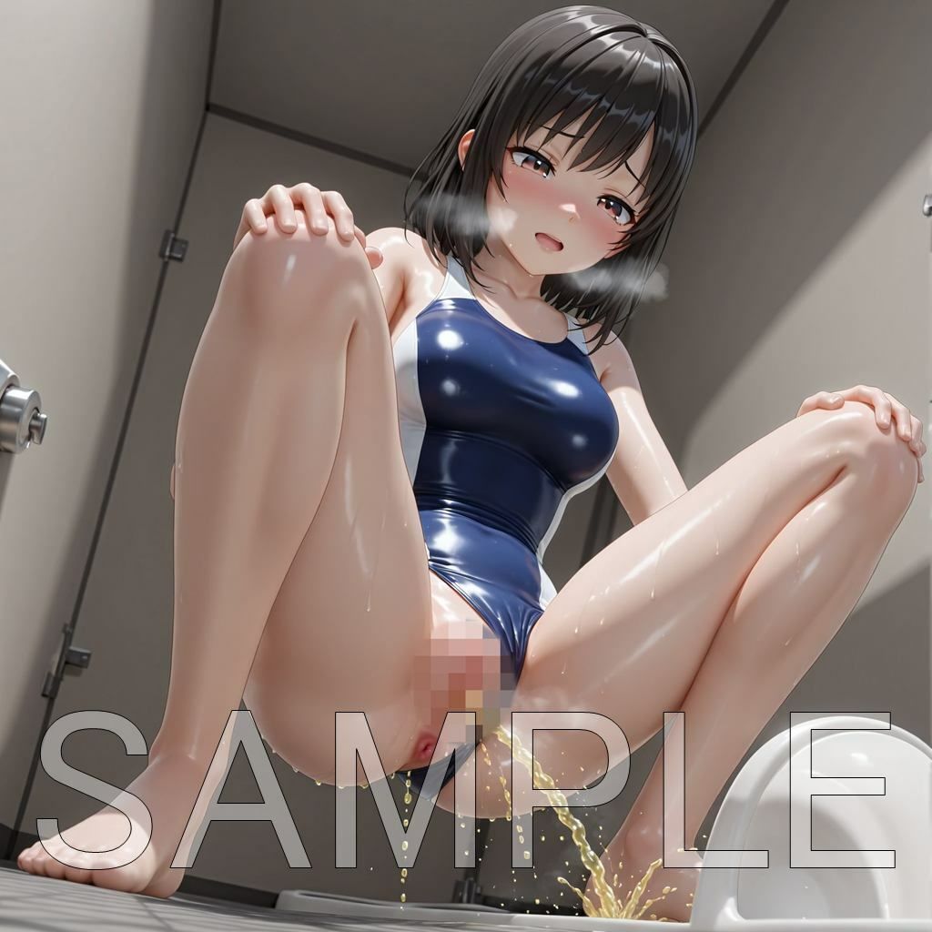 水着おしっこ集  ビキニ・スク水 サンプル1ページ目