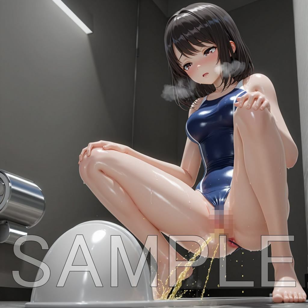 水着おしっこ集  ビキニ・スク水 サンプル4ページ目