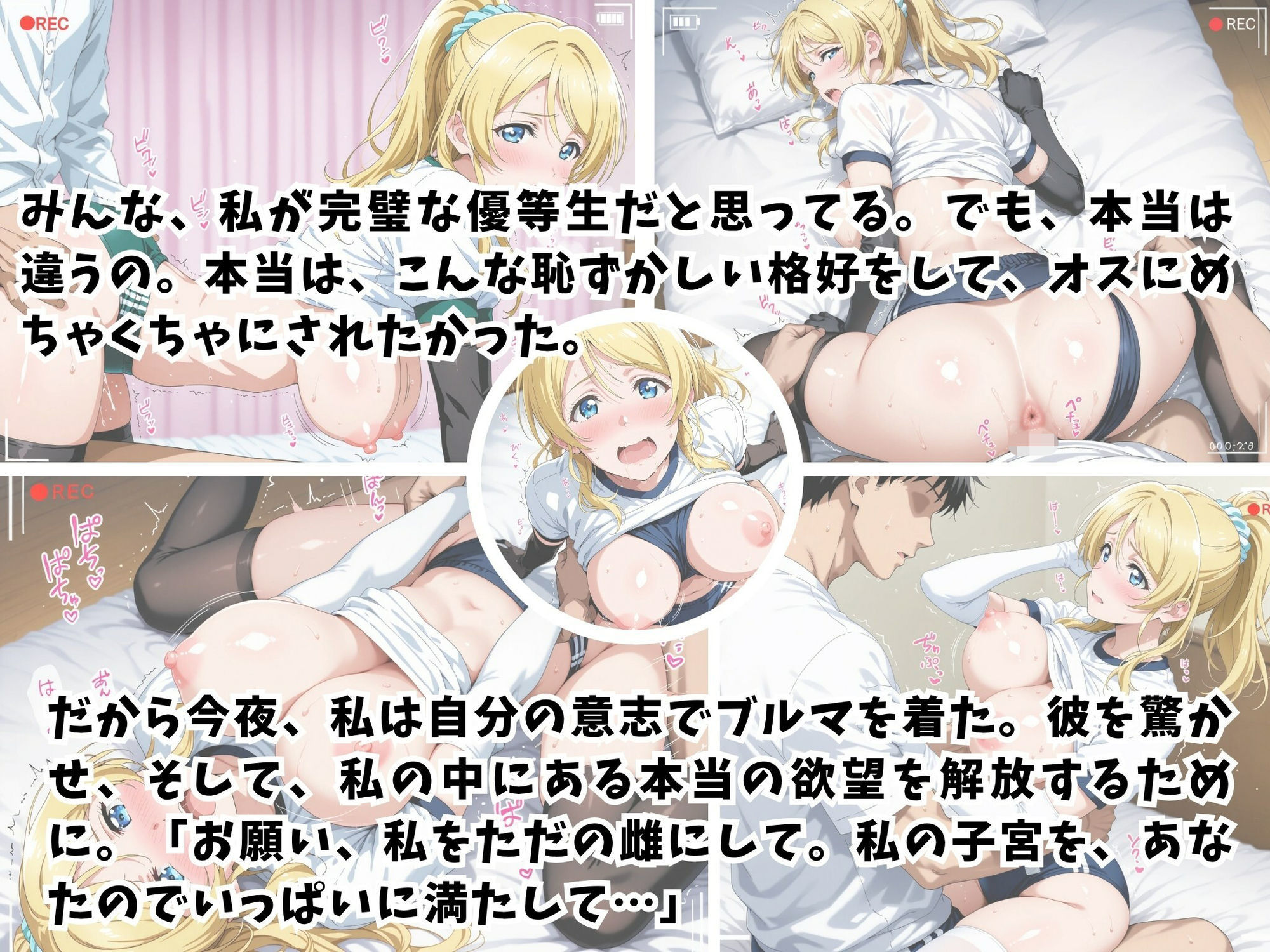 【ラ★ライブ/絢★絵里】ブルマ姿で犯●れる美少女アイドル サンプル1ページ目