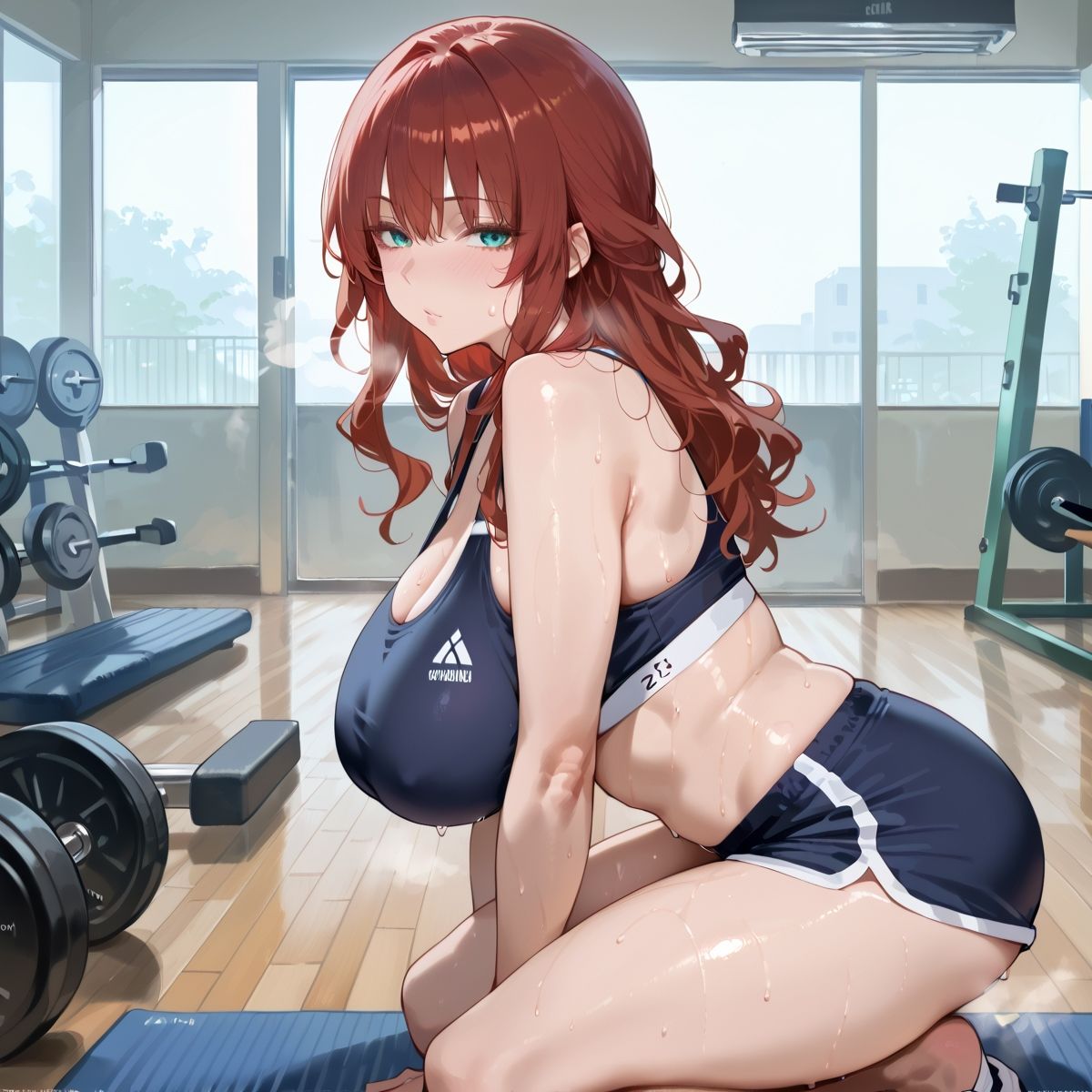 【PART2】超密着汗だくトレーニングジム サンプル4ページ目