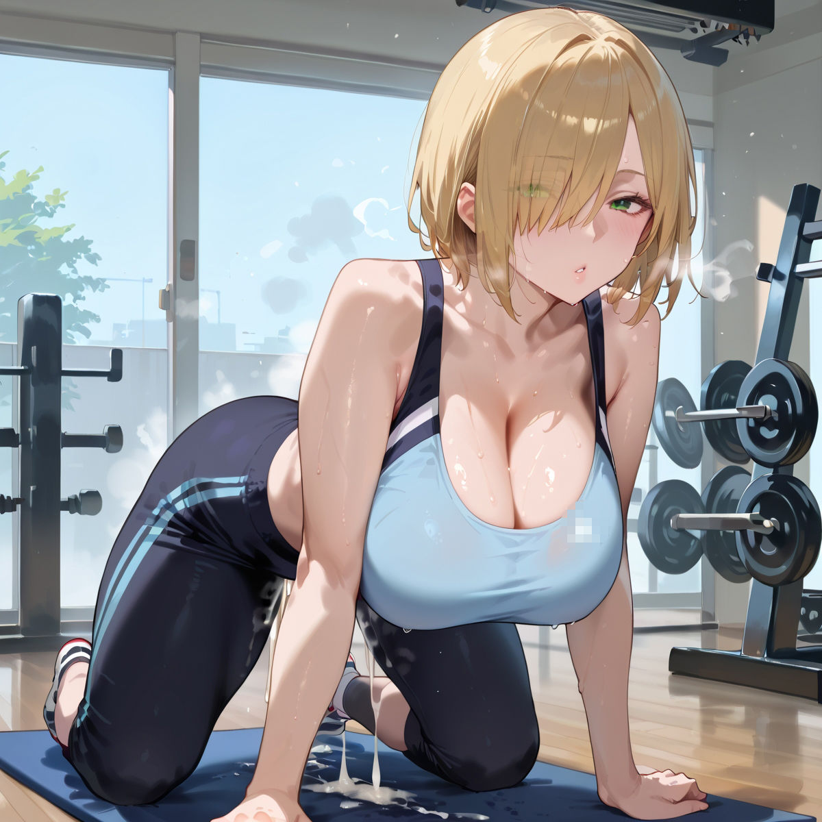 【PART7】超密着汗だくトレーニングジム サンプル3ページ目