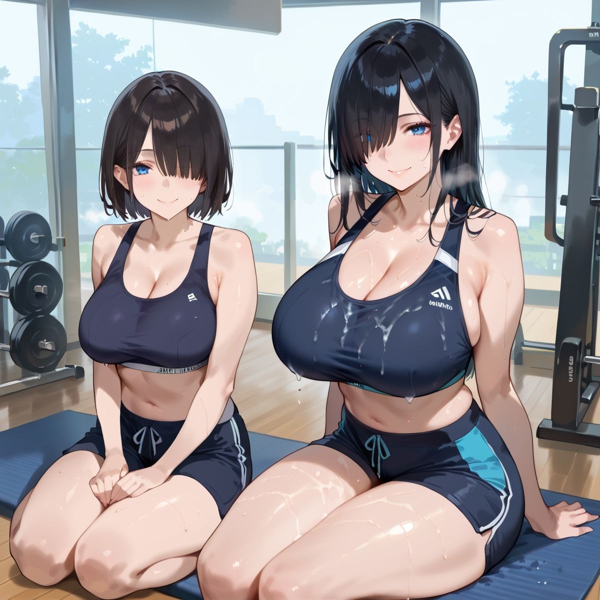 【PART10】超密着汗だくトレーニングジム サンプル1ページ目