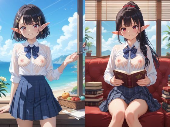 異世界のスケスケおっぱいエルフちゃん サンプル7ページ目