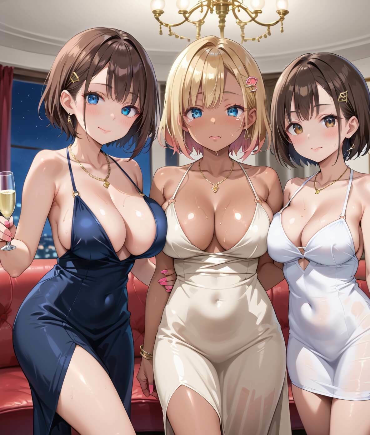 極上キャバクラ、褐色の美しき夜の蝶4・250枚 サンプル1ページ目