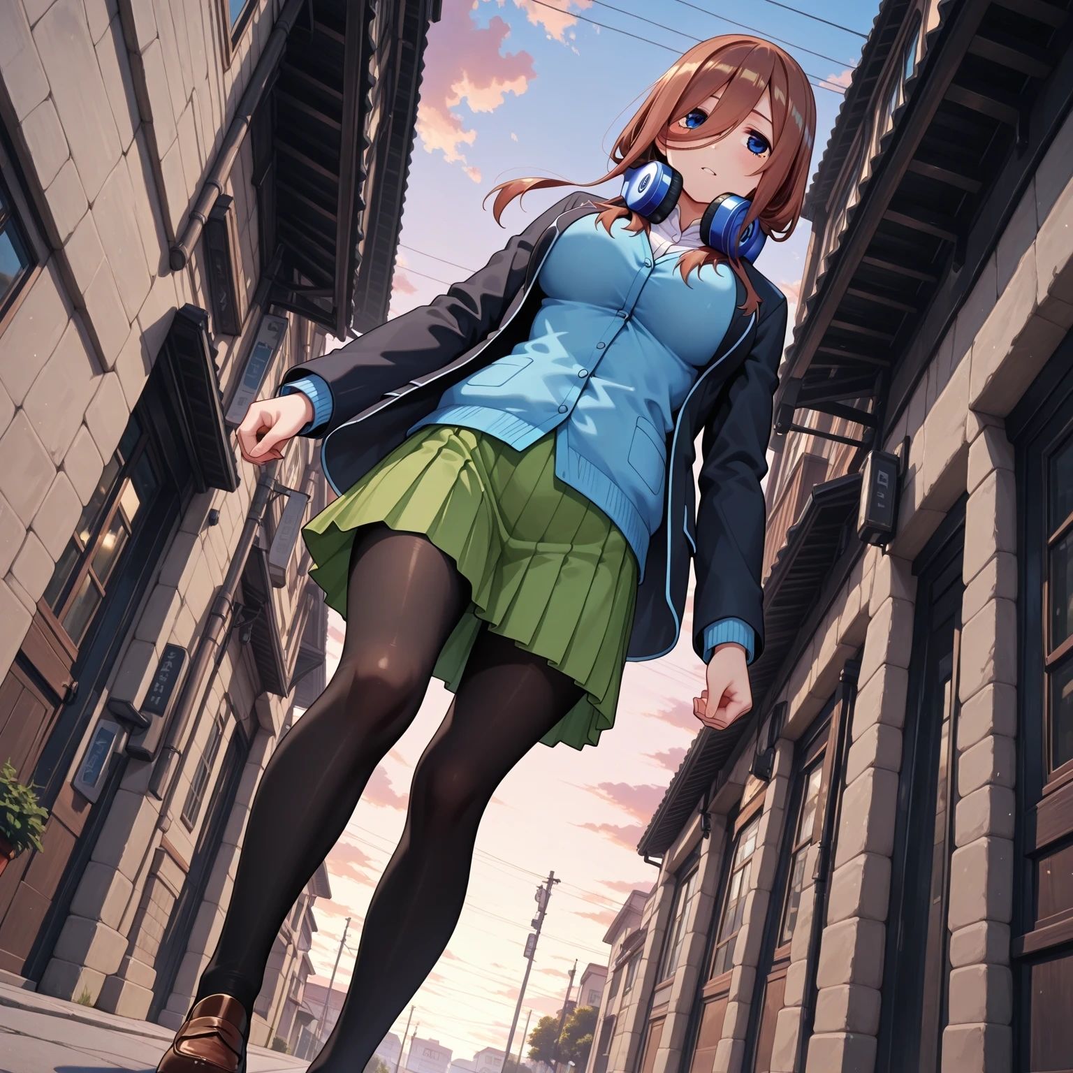 五等分のセフレ  中野〇玖  AIイラスト集  一緒にお風呂入らない？ サンプル1ページ目