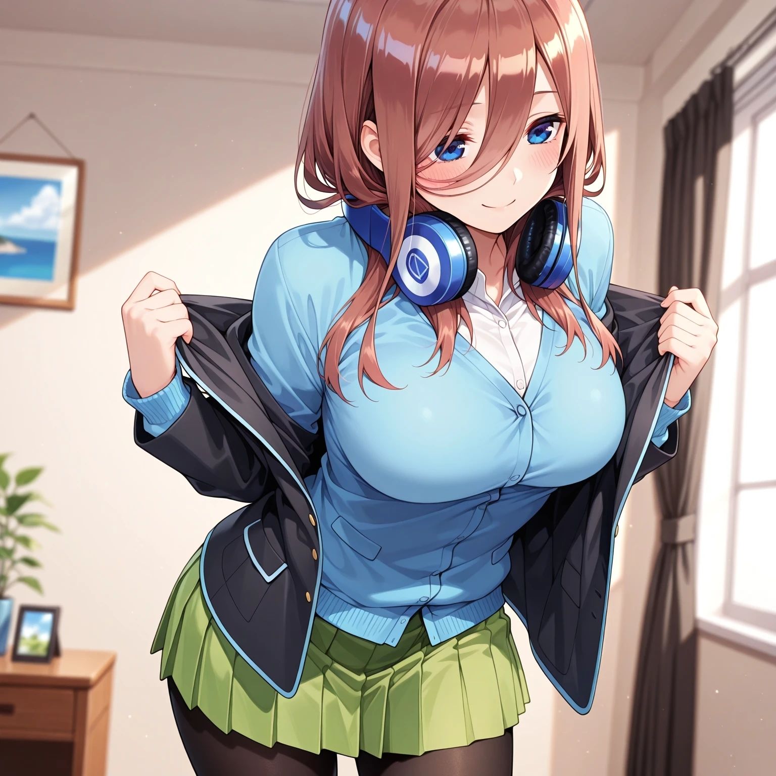 五等分のセフレ  中野〇玖  AIイラスト集  一緒にお風呂入らない？ サンプル4ページ目