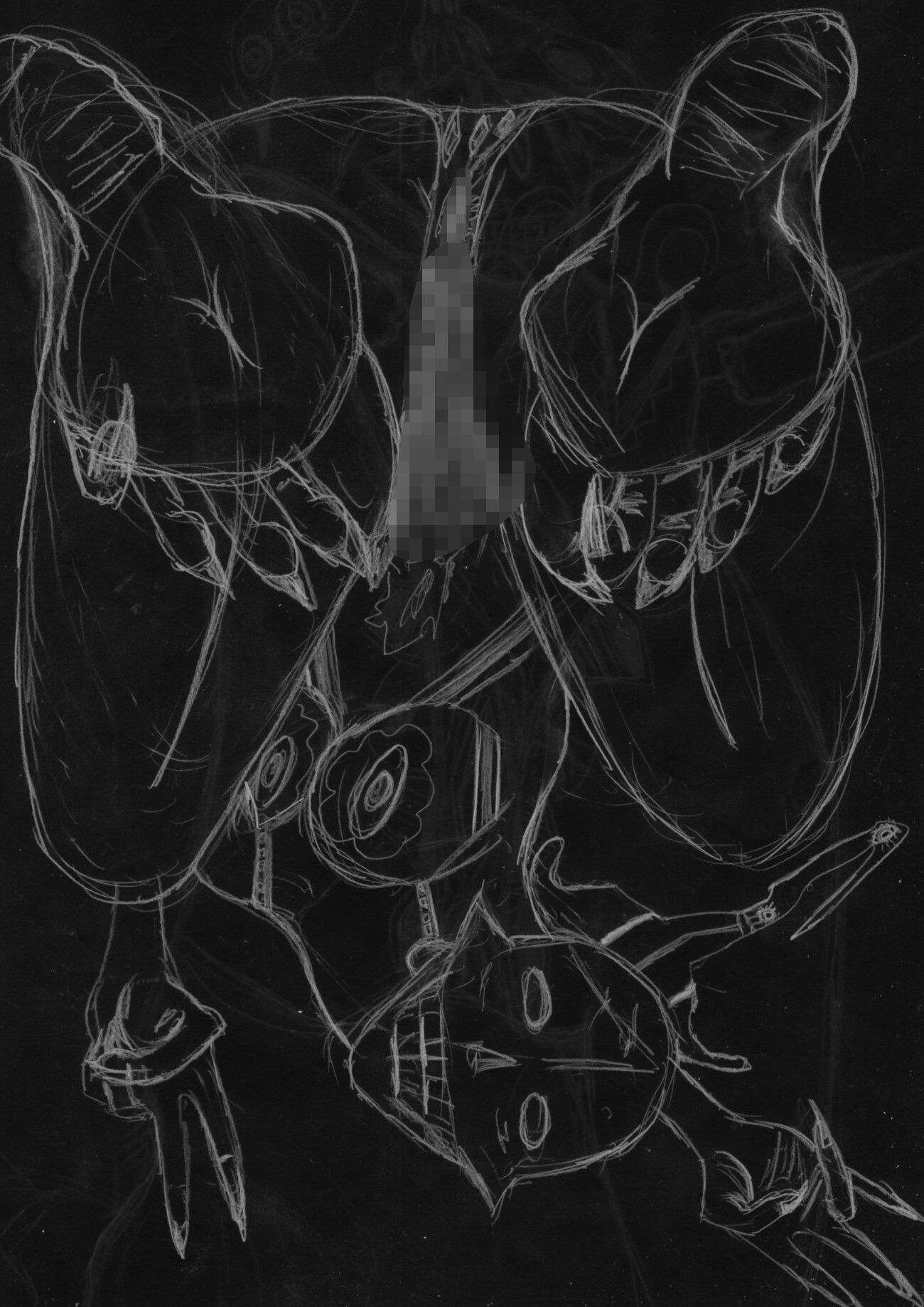黒よりも黒いエロティックホラー黒戯絵集「マネキンポーズ9」 サンプル7ページ目