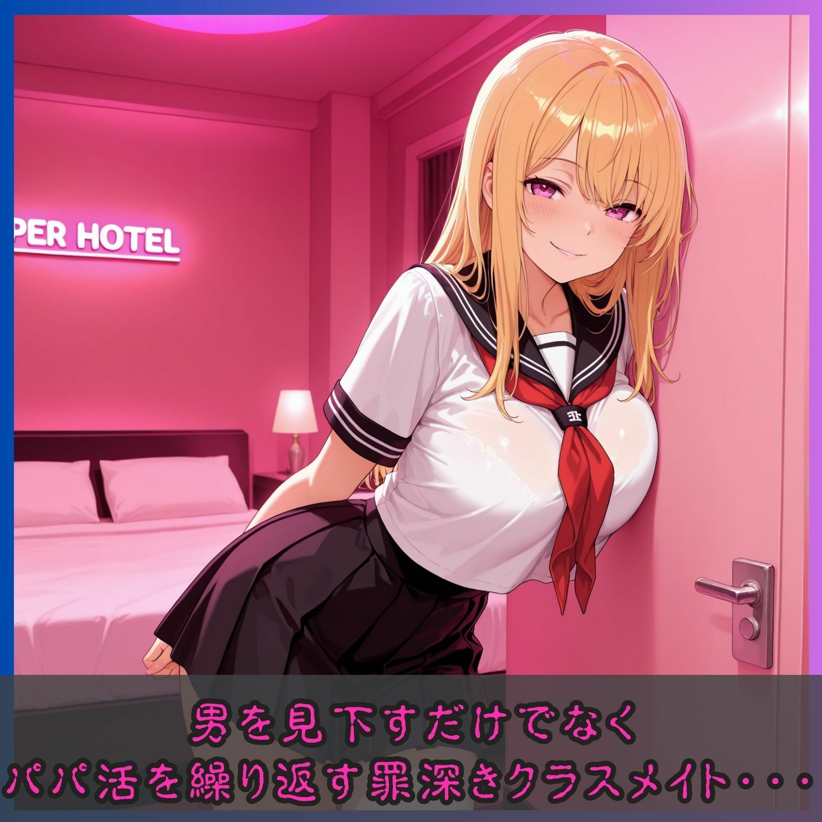 女子校生催●服従〜ラブホでパパ活する女子に正義の鉄槌〜 サンプル2ページ目