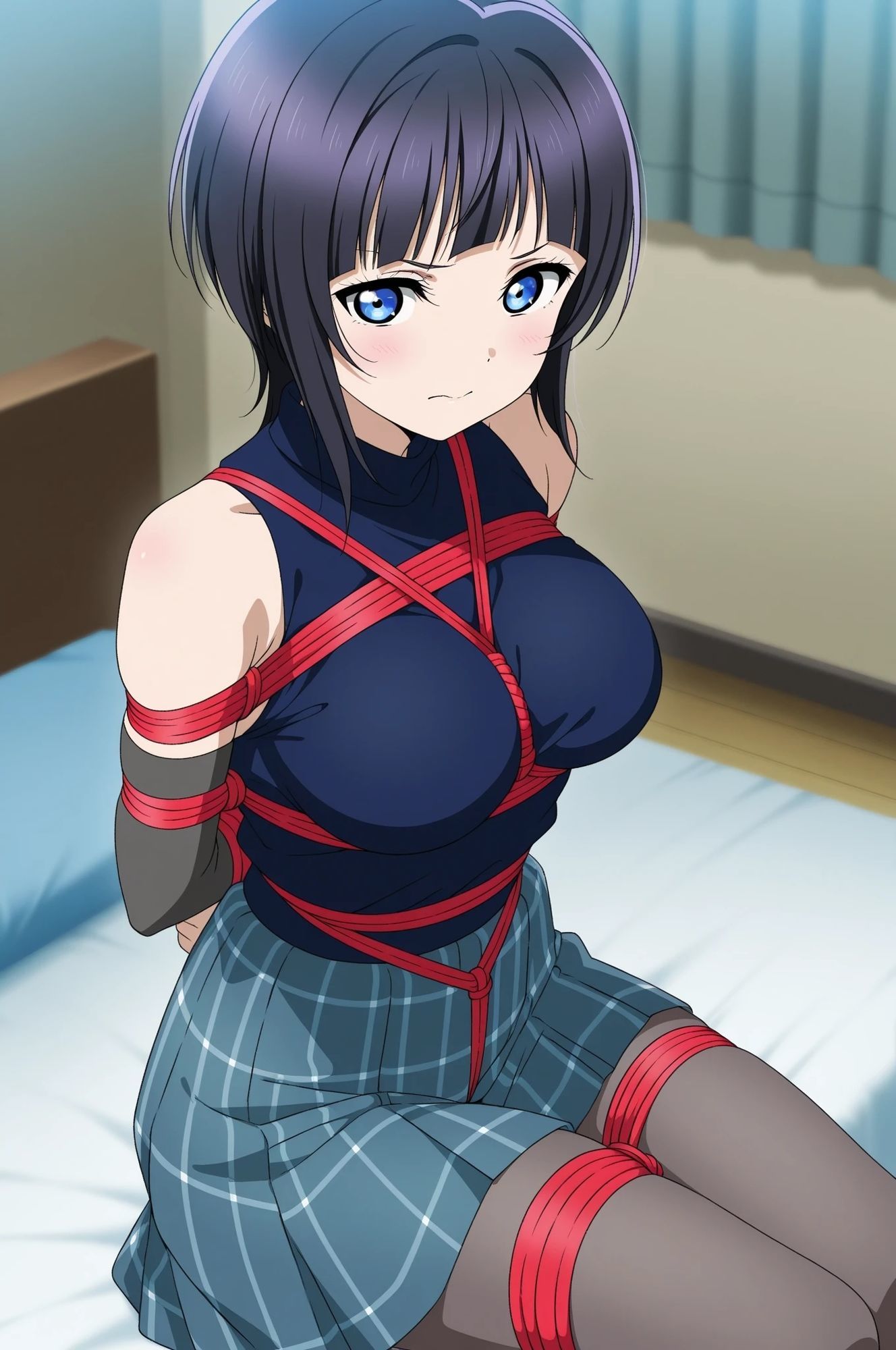 虹かけ誌   ラブライブ！  イラスト集29 朝香果林    また…するの？ サンプル4ページ目