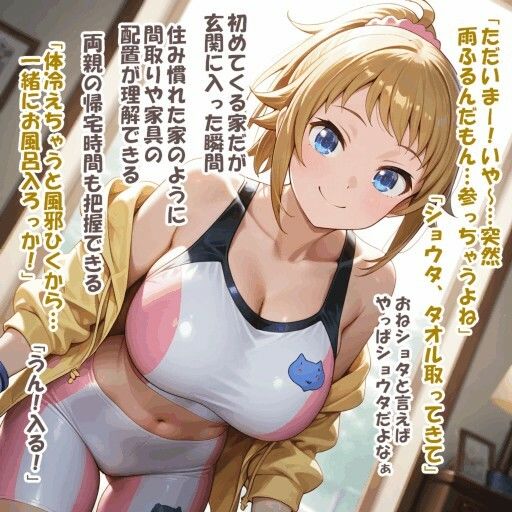 パイズリ異能力おじさん  存在寄生（弟） 編 サンプル4ページ目