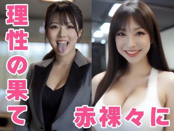 【約35分】『唾液を垂らす巨乳OL』滴る唾液、理性のスーツを脱ぎ捨てる。-AIで描く究極の美女達- サンプル10ページ目
