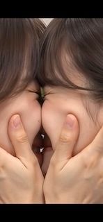 【続】相手の顔より自分の顔の方が可愛いと証明するために自分の方に顔を引き寄せぶつけ合うふたり。 サンプル1ページ目
