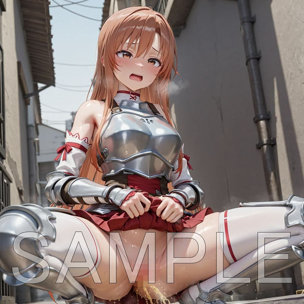 屋外限界放尿アスナ サンプル4ページ目