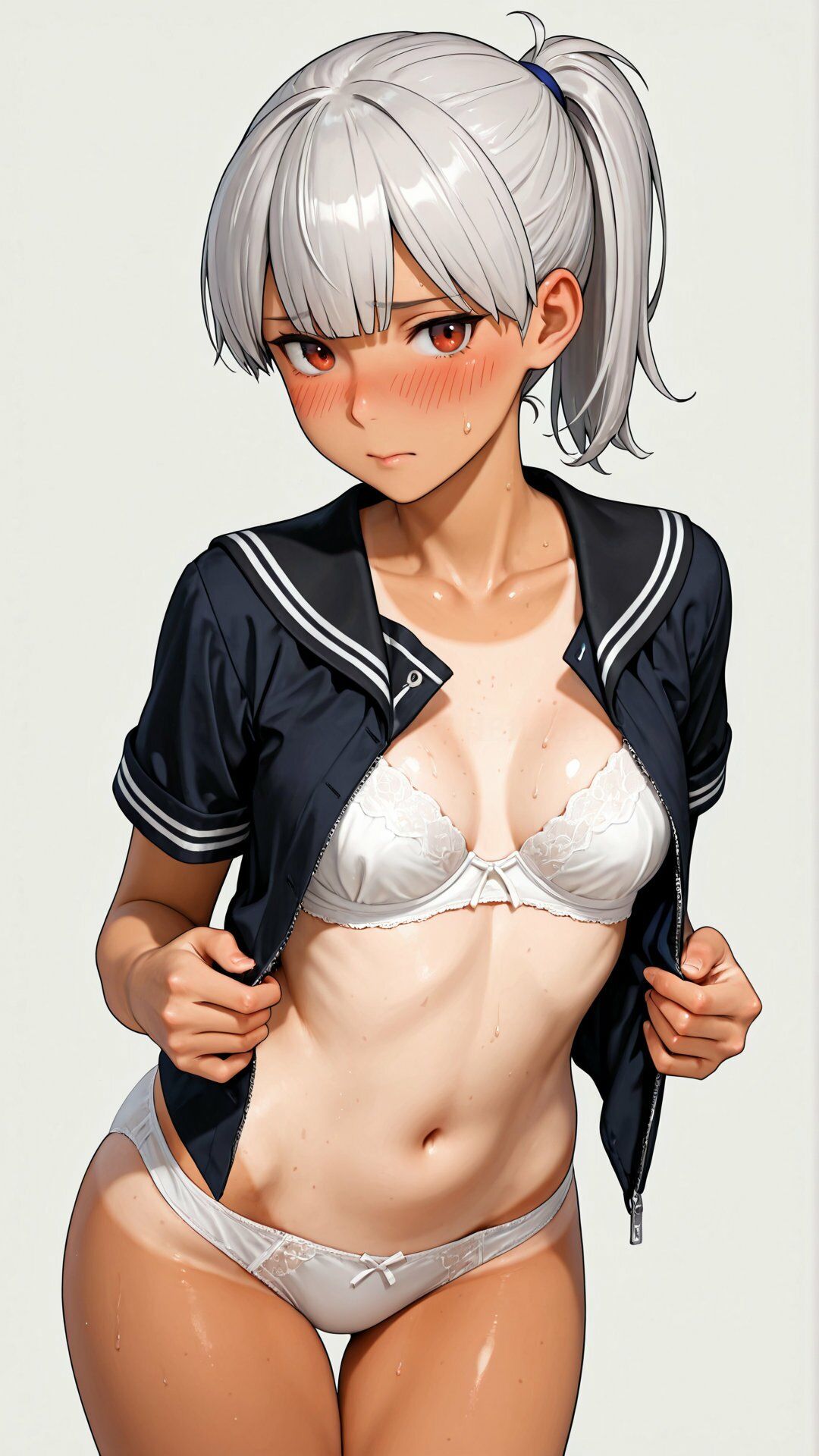 部活の先輩の弱みを握ったので脱がせてみた サンプル5ページ目