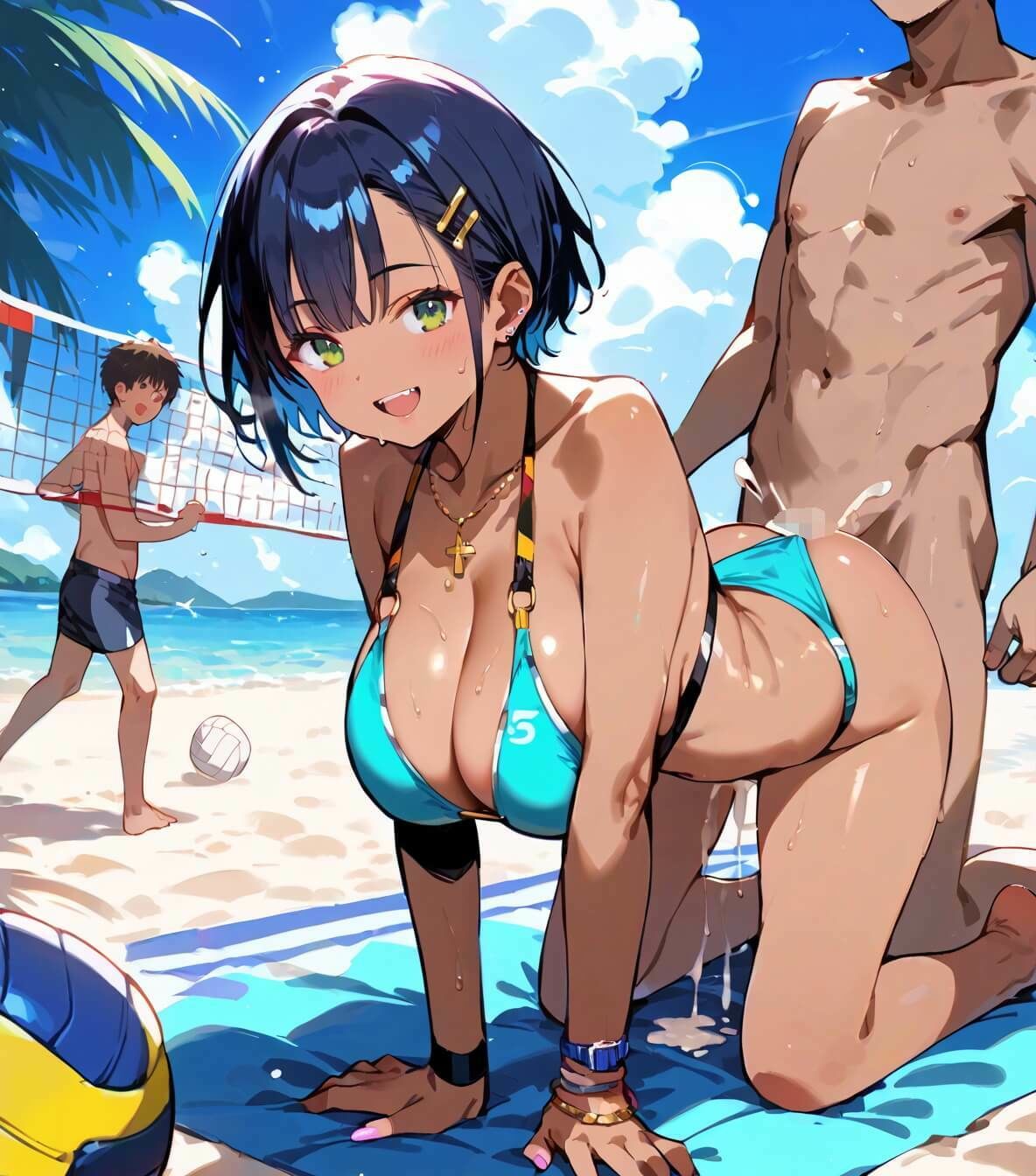 ビーチバレーの罰ゲームはセックスです！！【厳選250枚収録】 サンプル10ページ目
