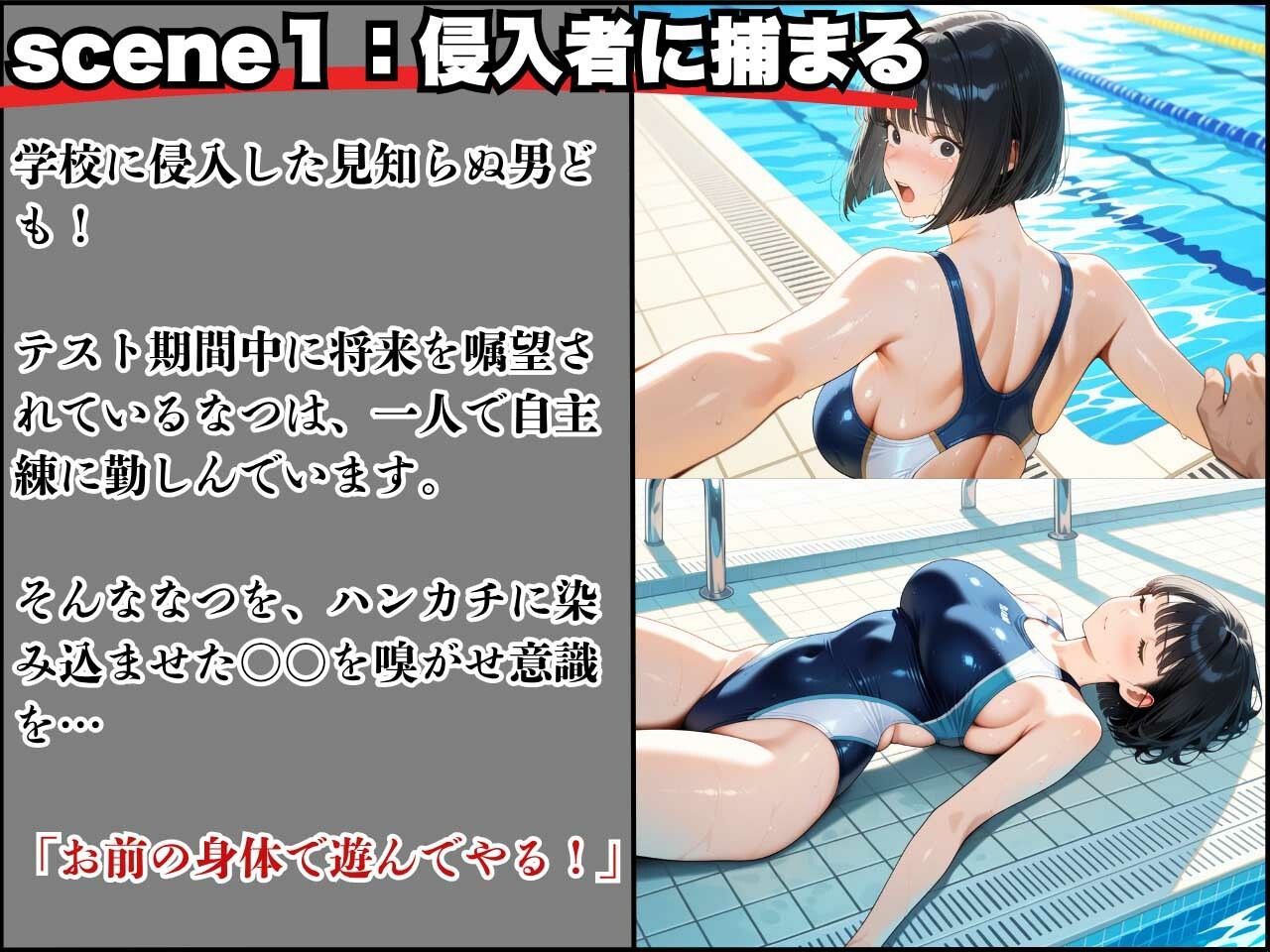 狙われたアイドル水泳部員の末路 サンプル3ページ目