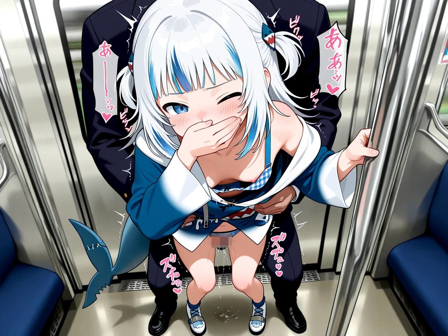 がうるぐら  フレア  フワモコ  ロボ子  ころね ホロライブ  生成AI  エロ画像 サンプル1ページ目