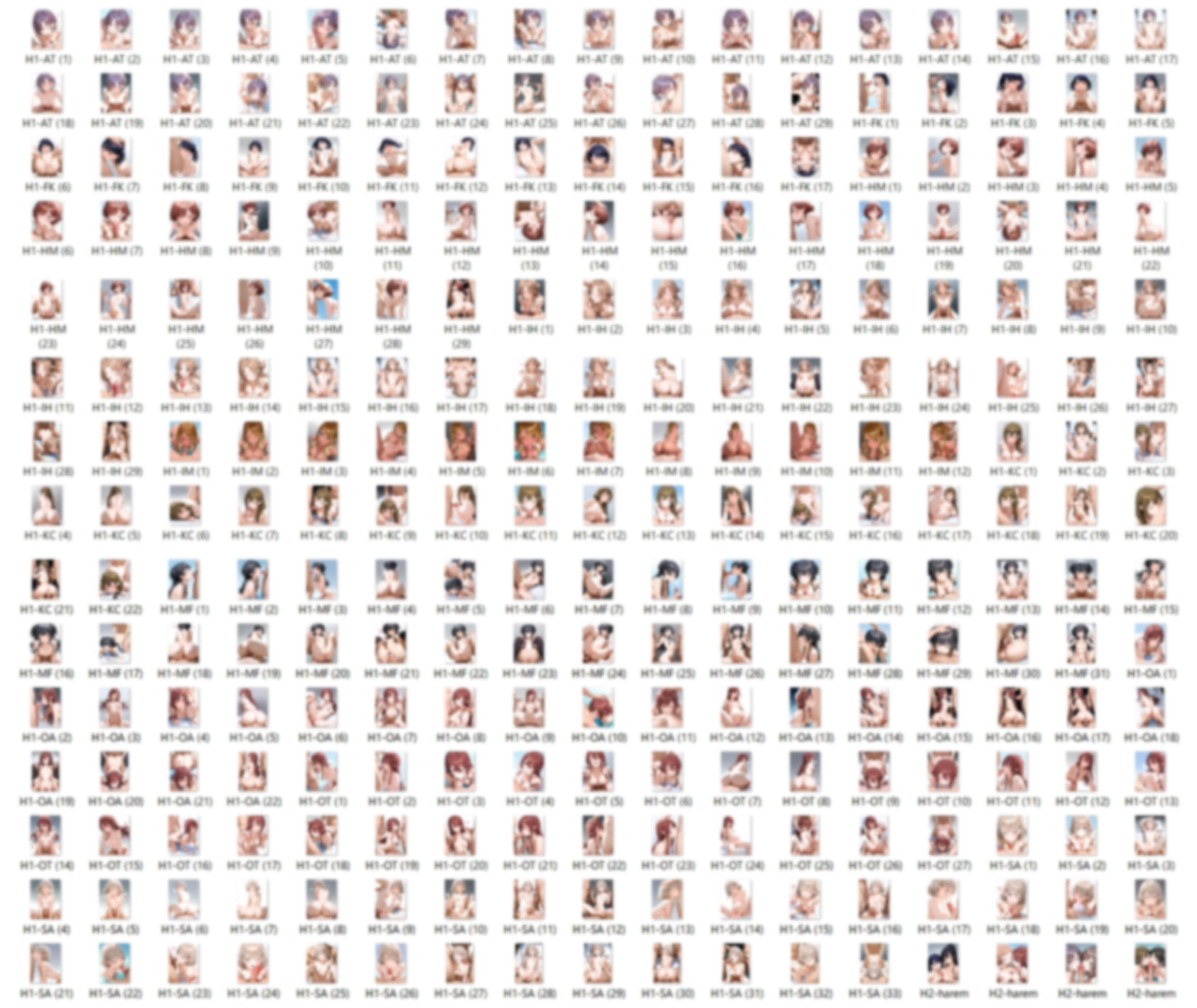 【男性器あり】10キャラ イラストまとめ （約430枚） サンプル5ページ目