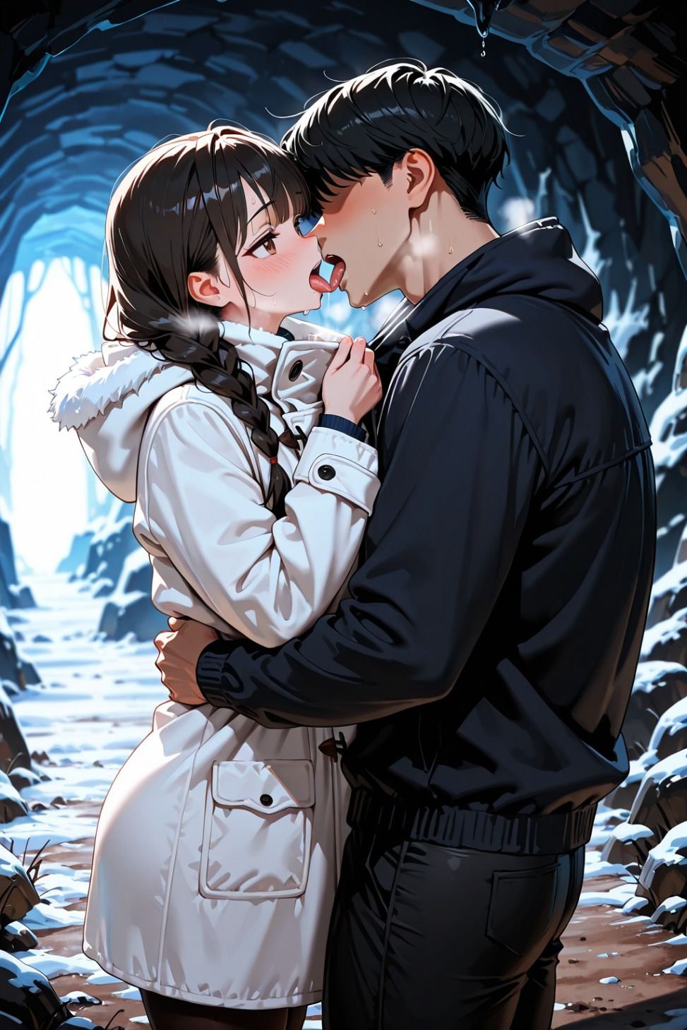 遭難したから洞窟でハメ倒した サンプル2ページ目