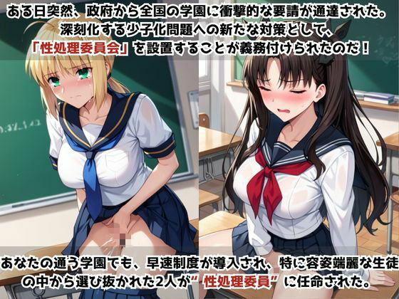学校の性処理委員に任命されてしまったセ○バー＆遠○凛の日常 サンプル1ページ目