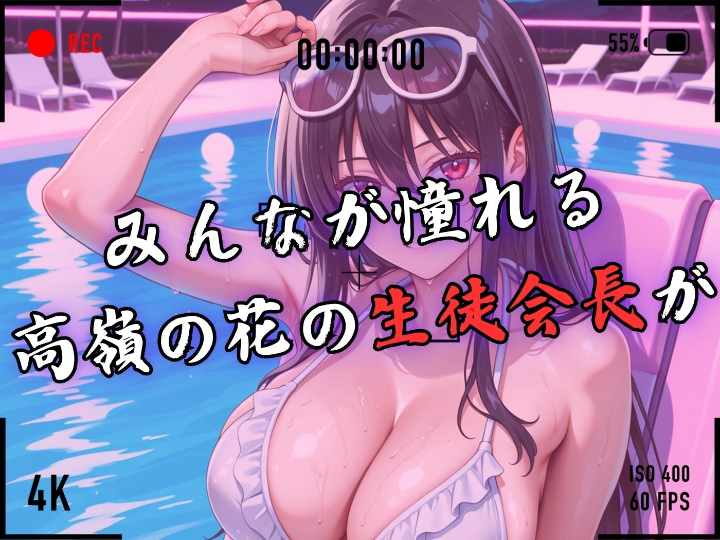 【4Kイラスト】1万3000人の生徒を抱いた校長による榊原春香への性指導（ナイトプール編） サンプル3ページ目