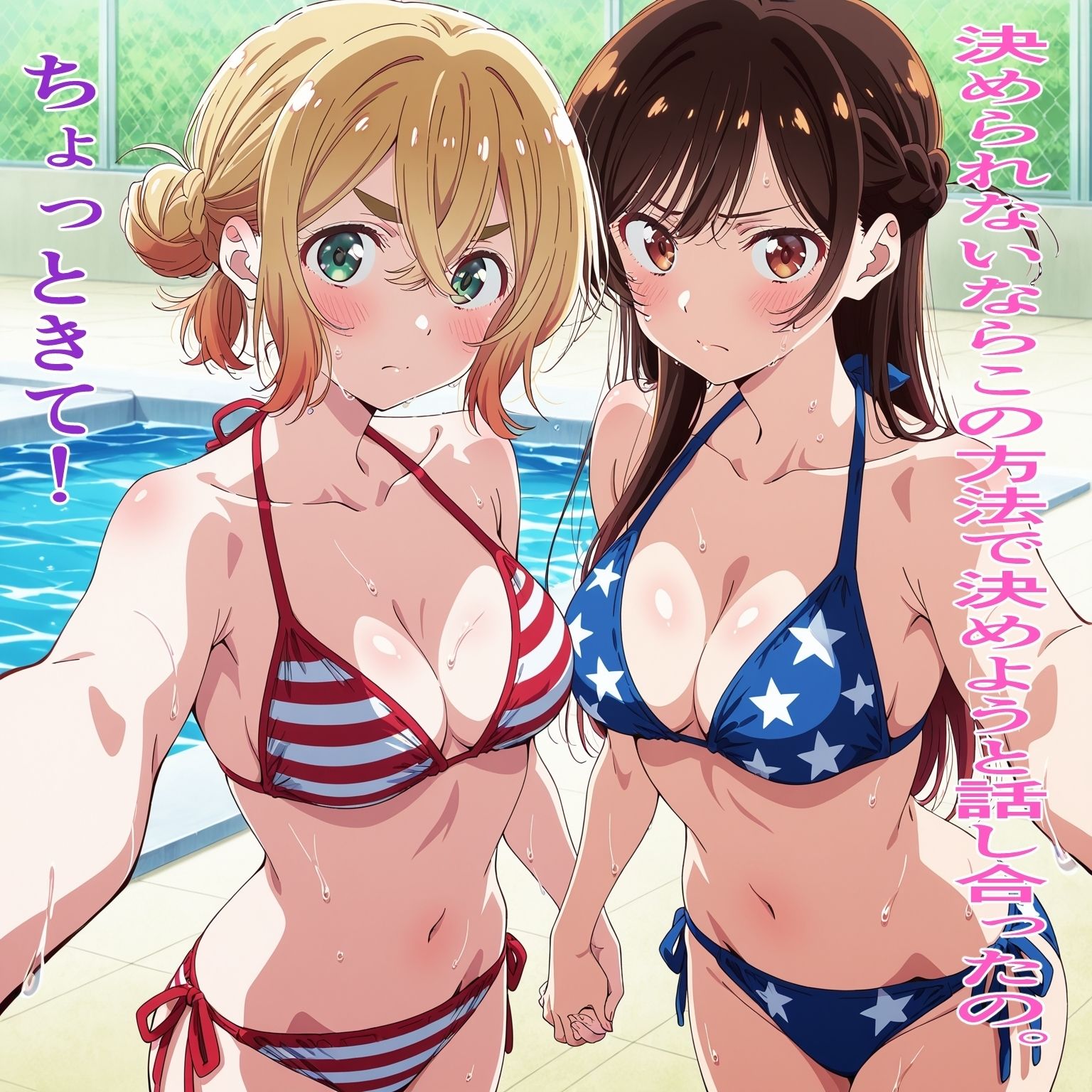 水原◯鶴＆七海◯美  ねぇどっちにするの？ サンプル2ページ目