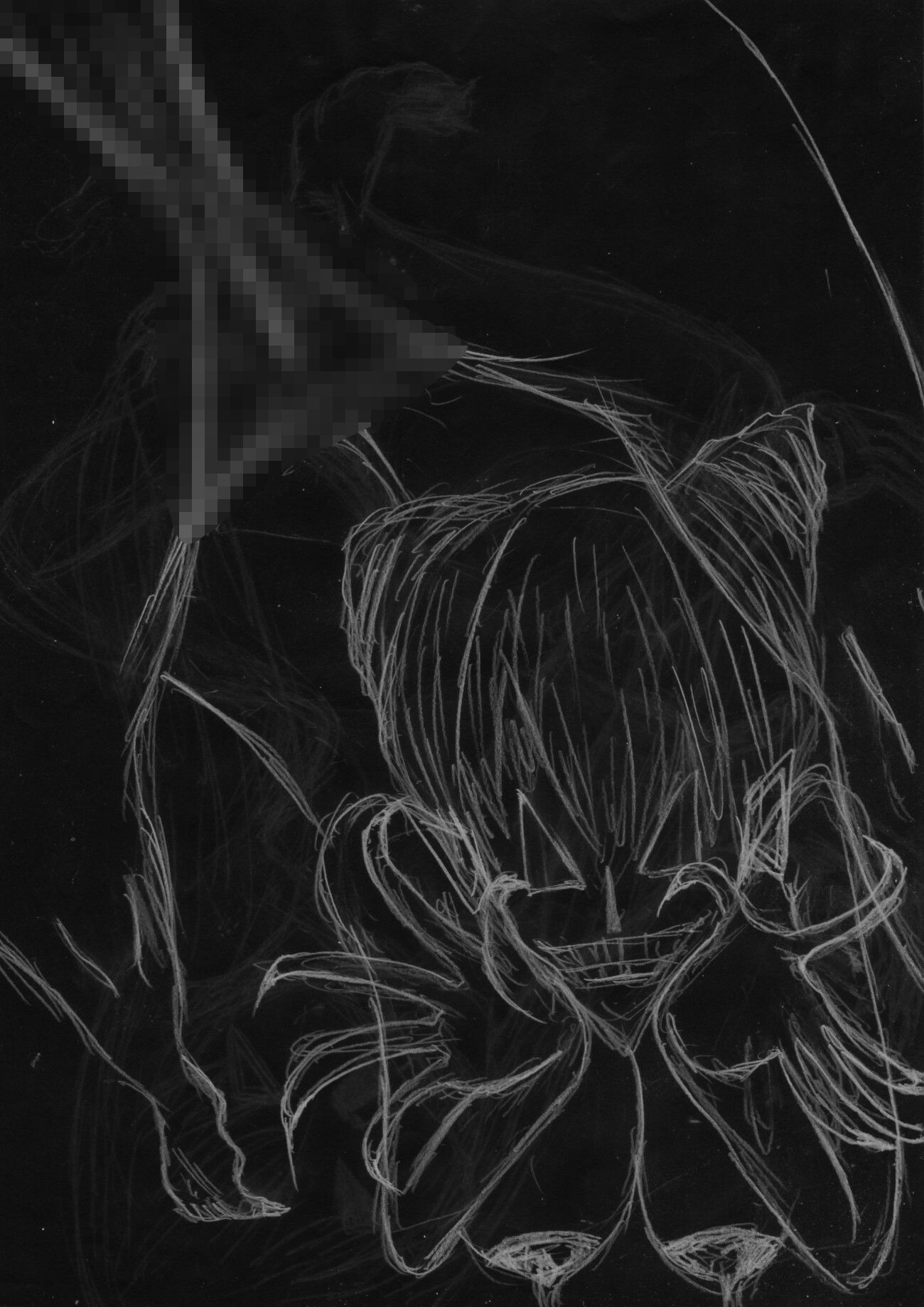 黒よりも黒いエロティックホラー黒戯絵集「マネキンポーズ10」 サンプル9ページ目