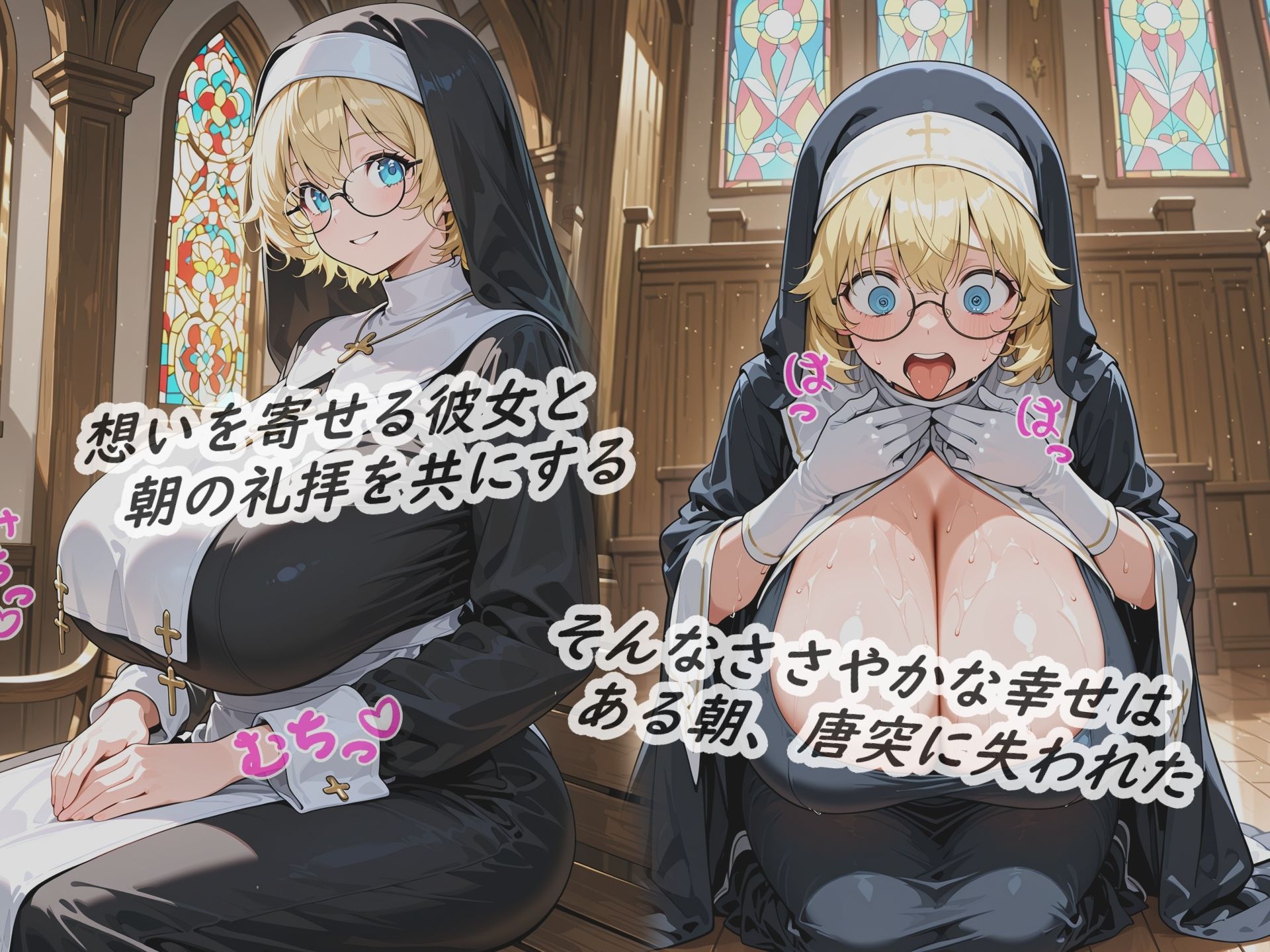 イラストノベル『亡者の溢れる世界で聖職の乙女を…』 サンプル1ページ目