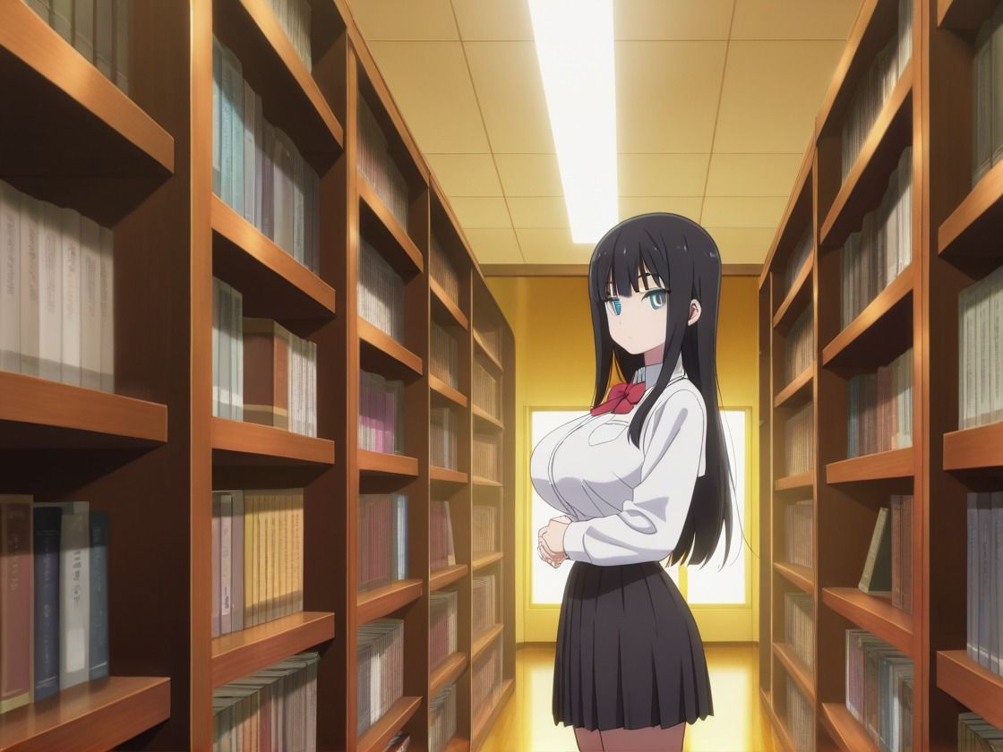 図書室でSEXしちゃった サンプル1ページ目